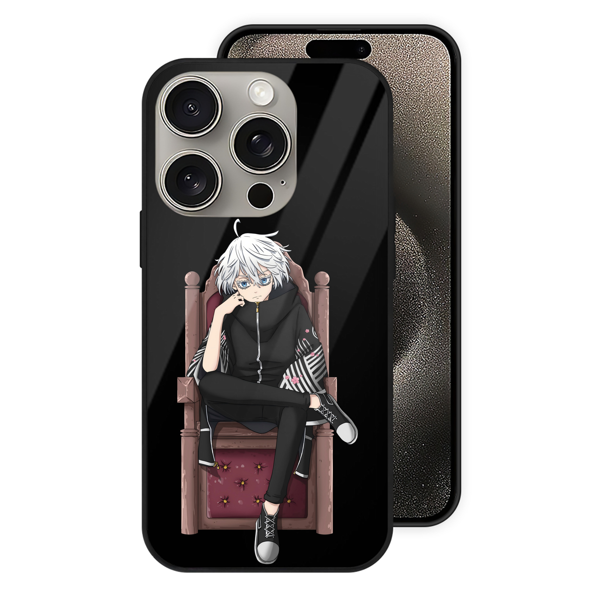（画像用） 東京リベンジャーズ Tokyo Revengers 【iPhone15Pro対応】スマホケース 耐衝撃＆黄変防止 背面ガラス