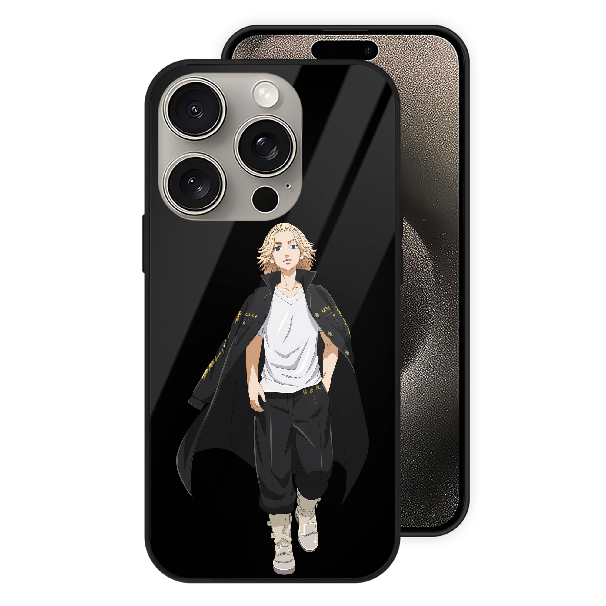 （画像用） 東京リベンジャーズ Tokyo Revengers 【iPhone15Pro対応】スマホケース 耐衝撃＆黄変防止 背面ガラス