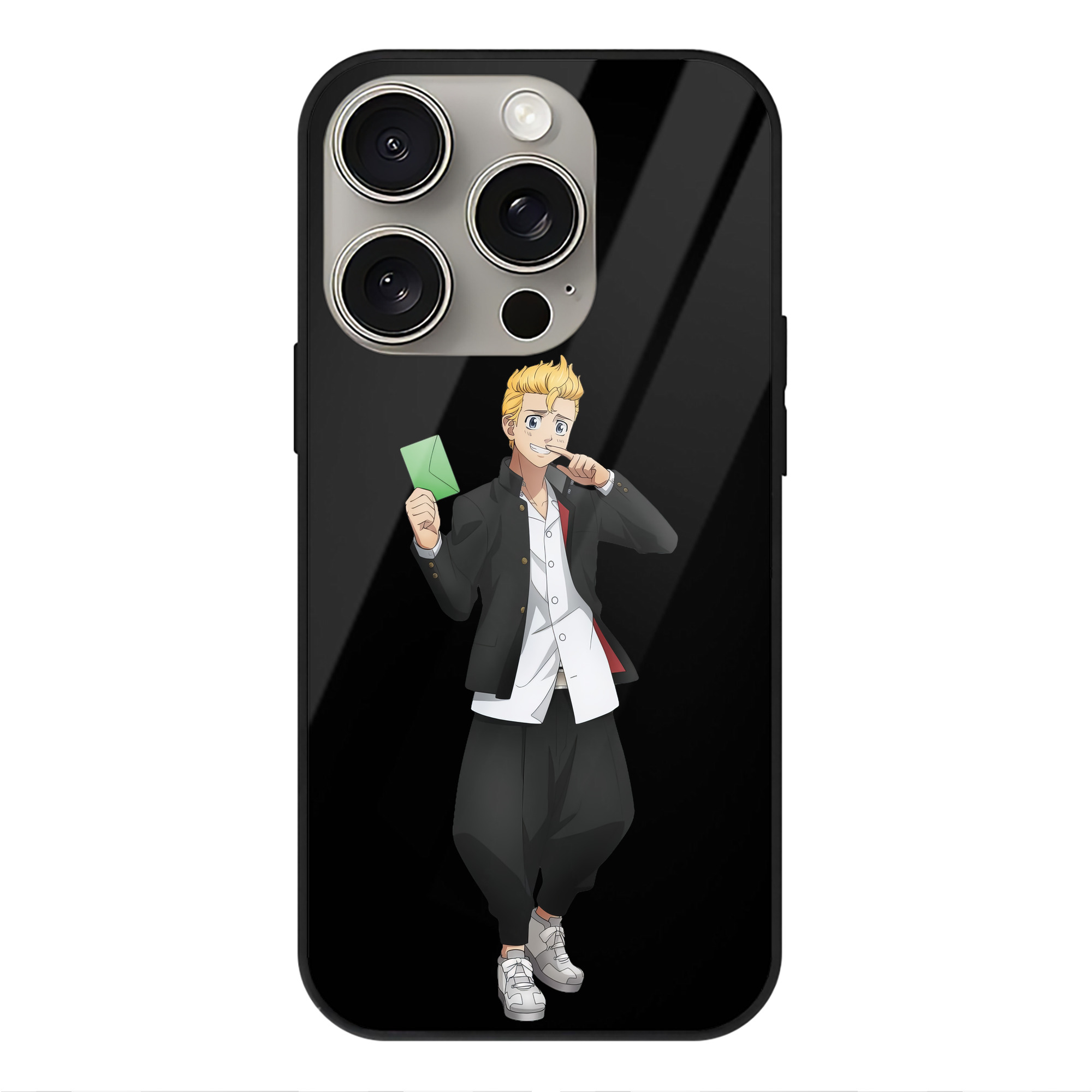 （画像用） 東京リベンジャーズ Tokyo Revengers 【iPhone15Pro対応】スマホケース 耐衝撃＆黄変防止 背面ガラス