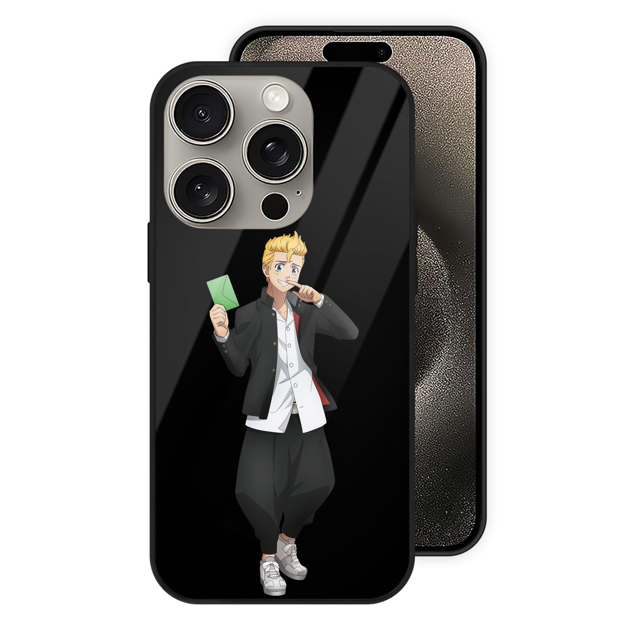 （画像用） 東京リベンジャーズ Tokyo Revengers 【iPhone15Pro対応】スマホケース 耐衝撃＆黄変防止 背面ガラス