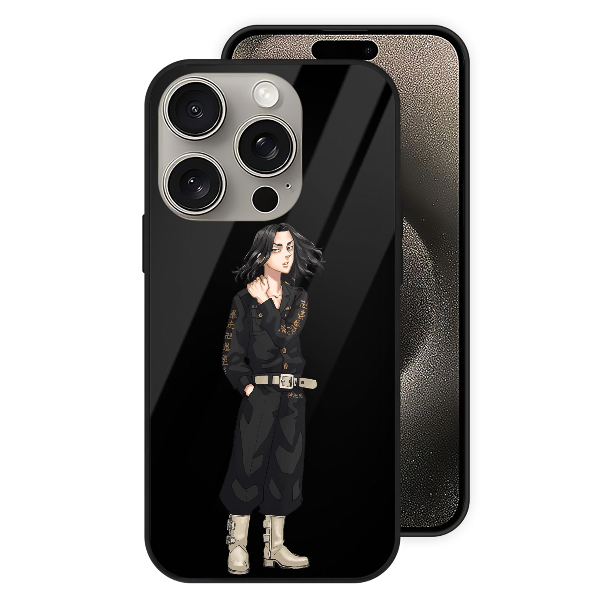 （画像用） 東京リベンジャーズ Tokyo Revengers 【iPhone15Pro対応】スマホケース 耐衝撃＆黄変防止 背面ガラス