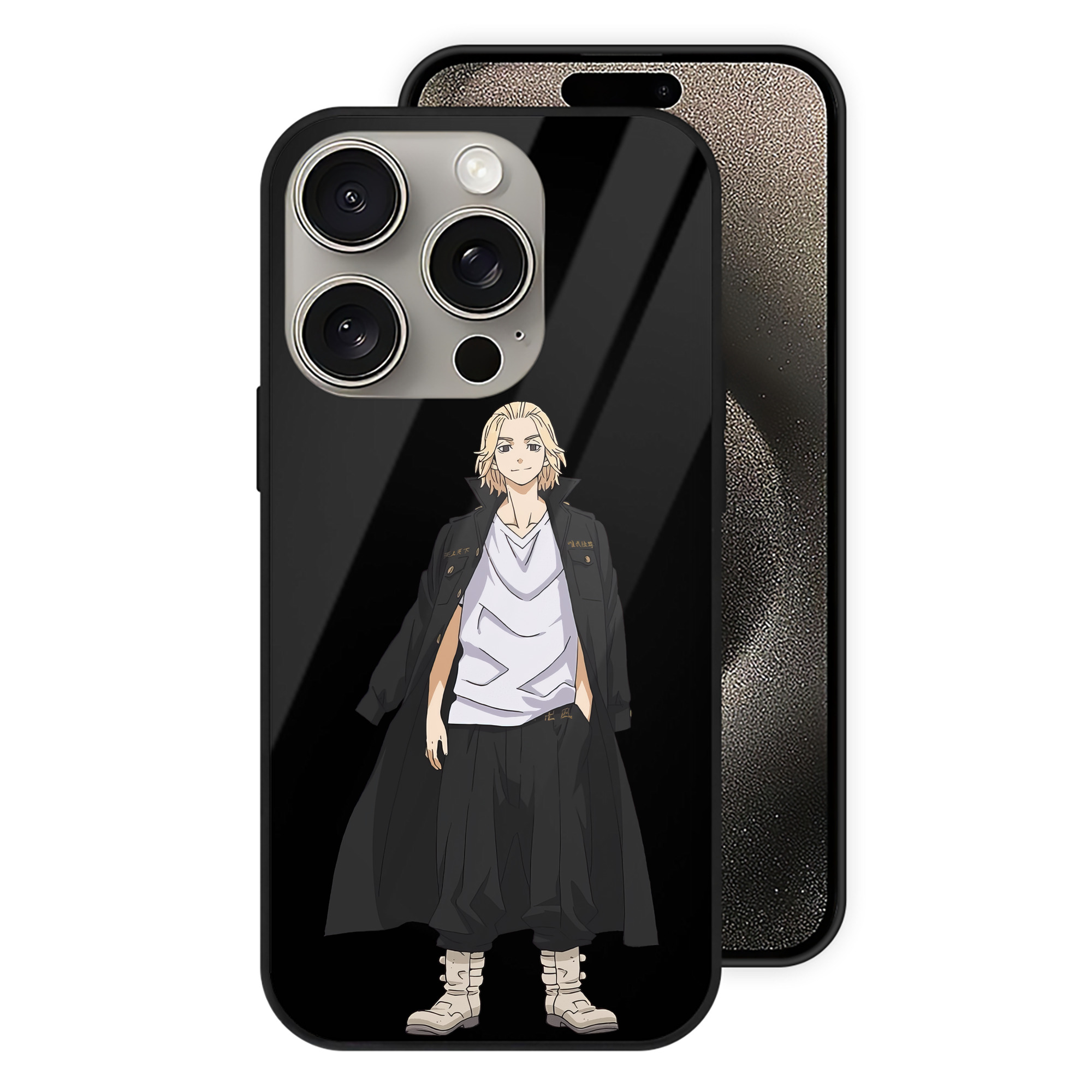 （画像用） 東京リベンジャーズ Tokyo Revengers 【iPhone15Pro対応】スマホケース 耐衝撃＆黄変防止 背面ガラス
