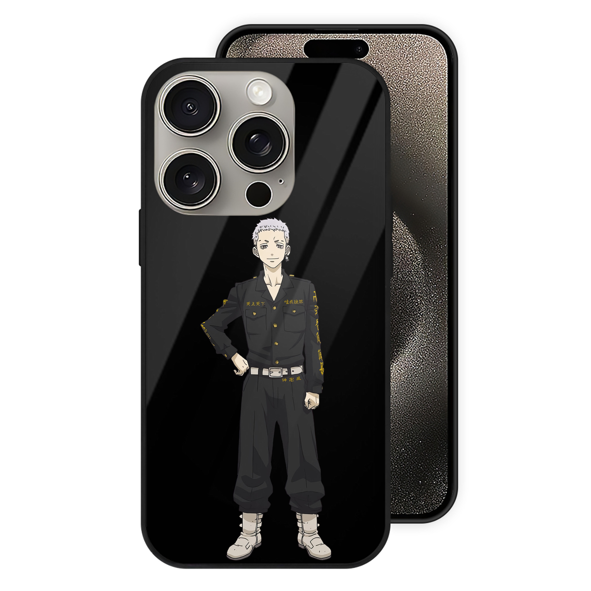 （画像用） 東京リベンジャーズ Tokyo Revengers 【iPhone15Pro対応】スマホケース 耐衝撃＆黄変防止 背面ガラス