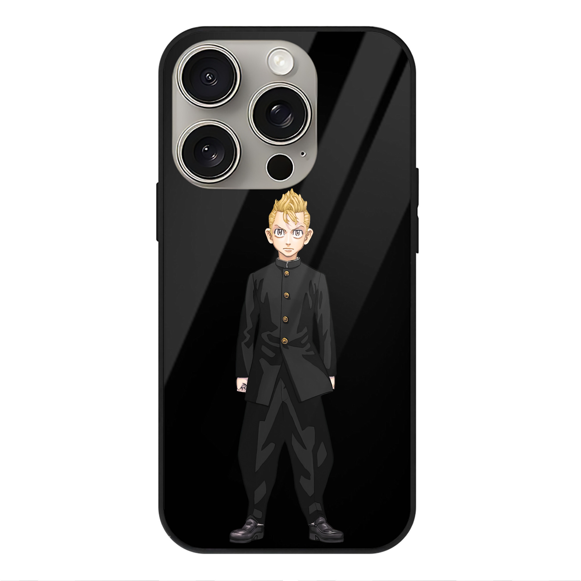 （画像用） 東京リベンジャーズ Tokyo Revengers 【iPhone15Pro対応】スマホケース 耐衝撃＆黄変防止 背面ガラス