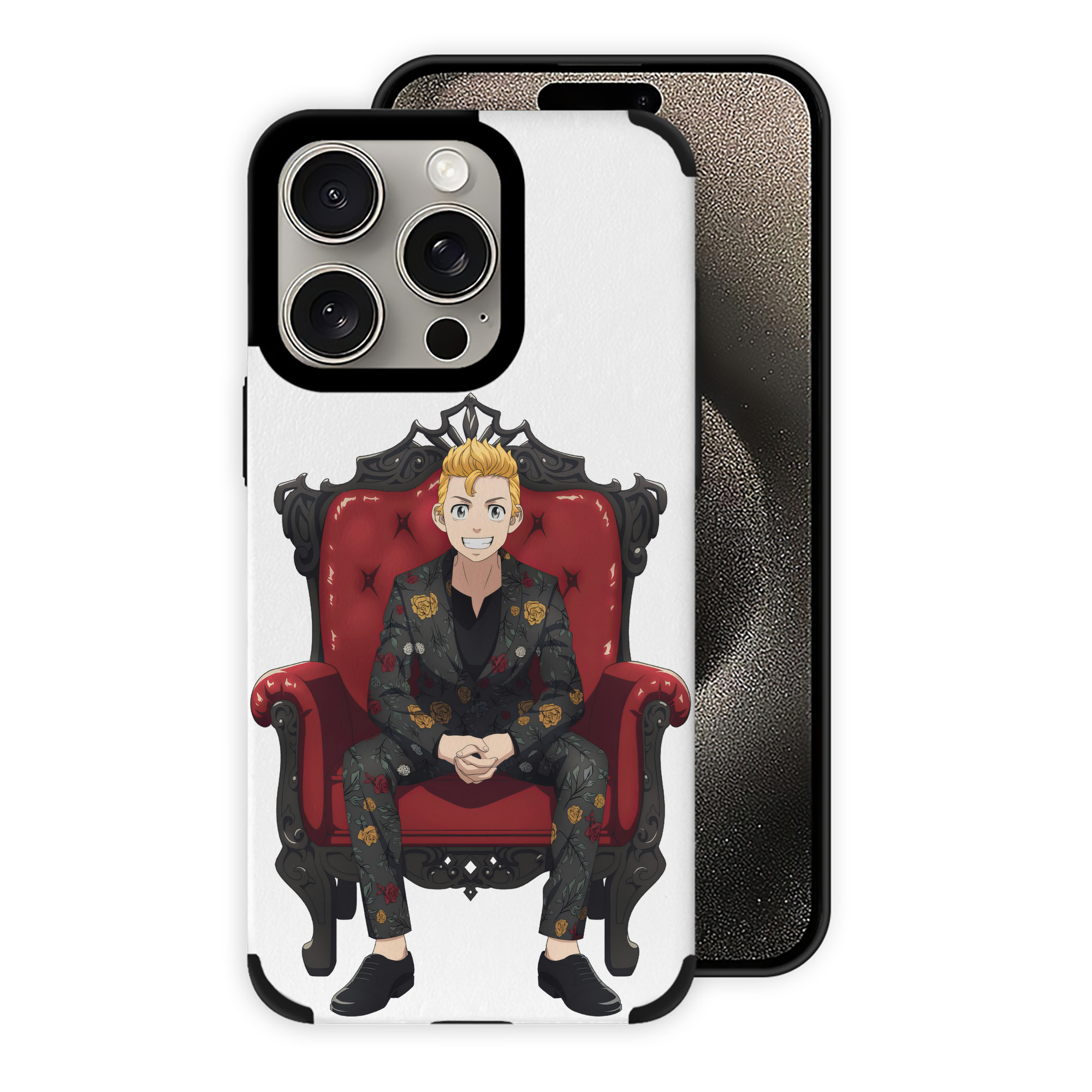 東京リベンジャーズ Tokyo Revengers 【iPhone15ProMax対応】 PUレザー スマホケース 耐衝撃＆黄変防止