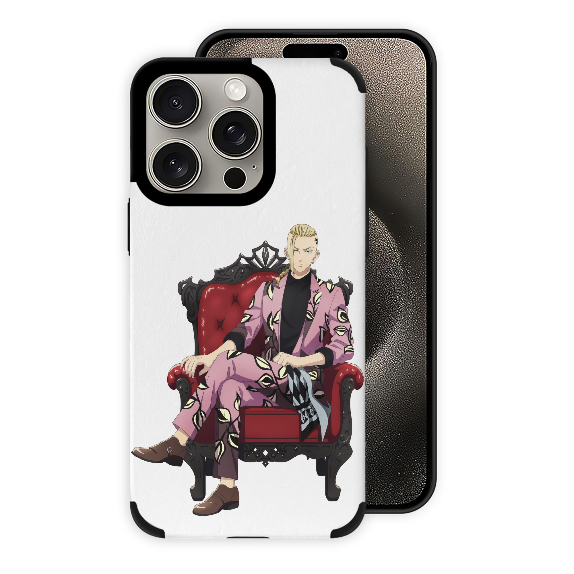 （画像用） 東京リベンジャーズ Tokyo Revengers 【iPhone15ProMax対応】 PUレザー スマホケース 耐衝撃＆黄変防止