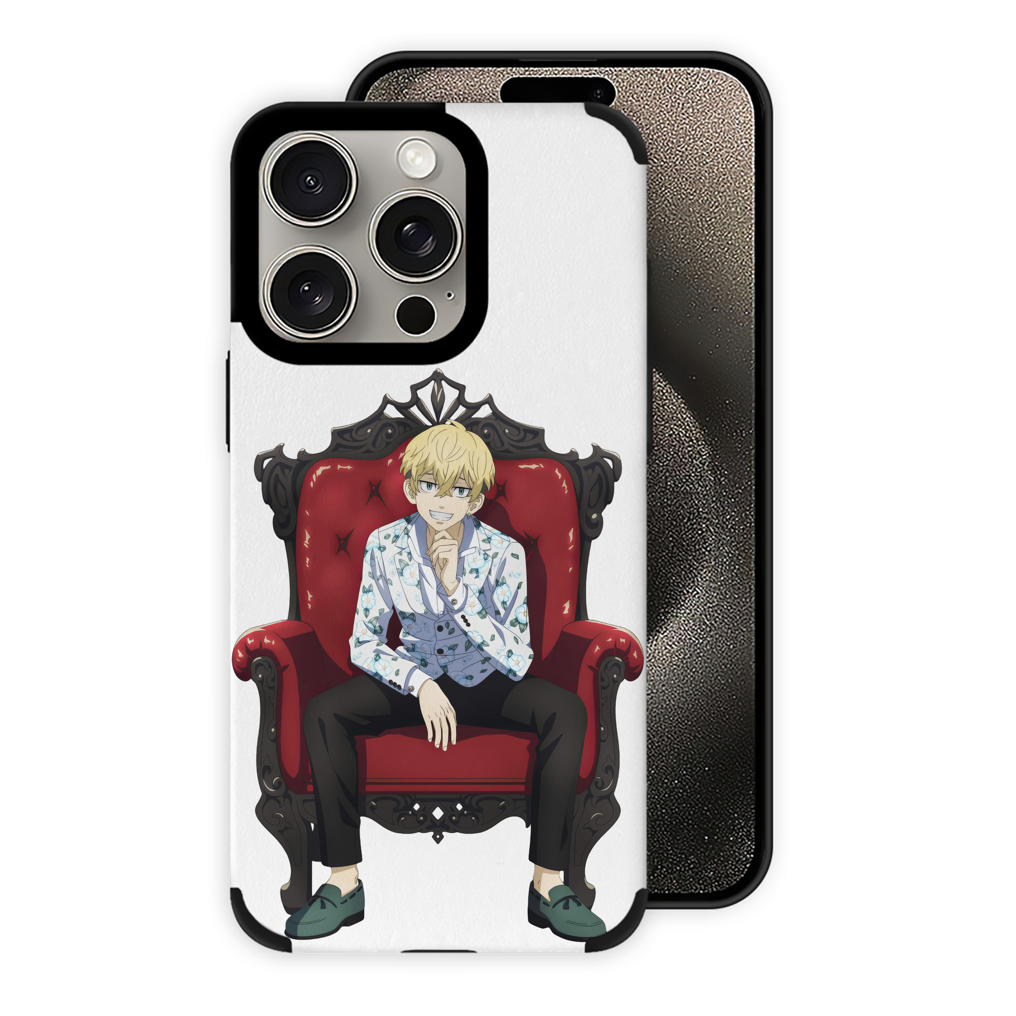（画像用） 東京リベンジャーズ Tokyo Revengers 【iPhone15ProMax対応】 PUレザー スマホケース 耐衝撃＆黄変防止