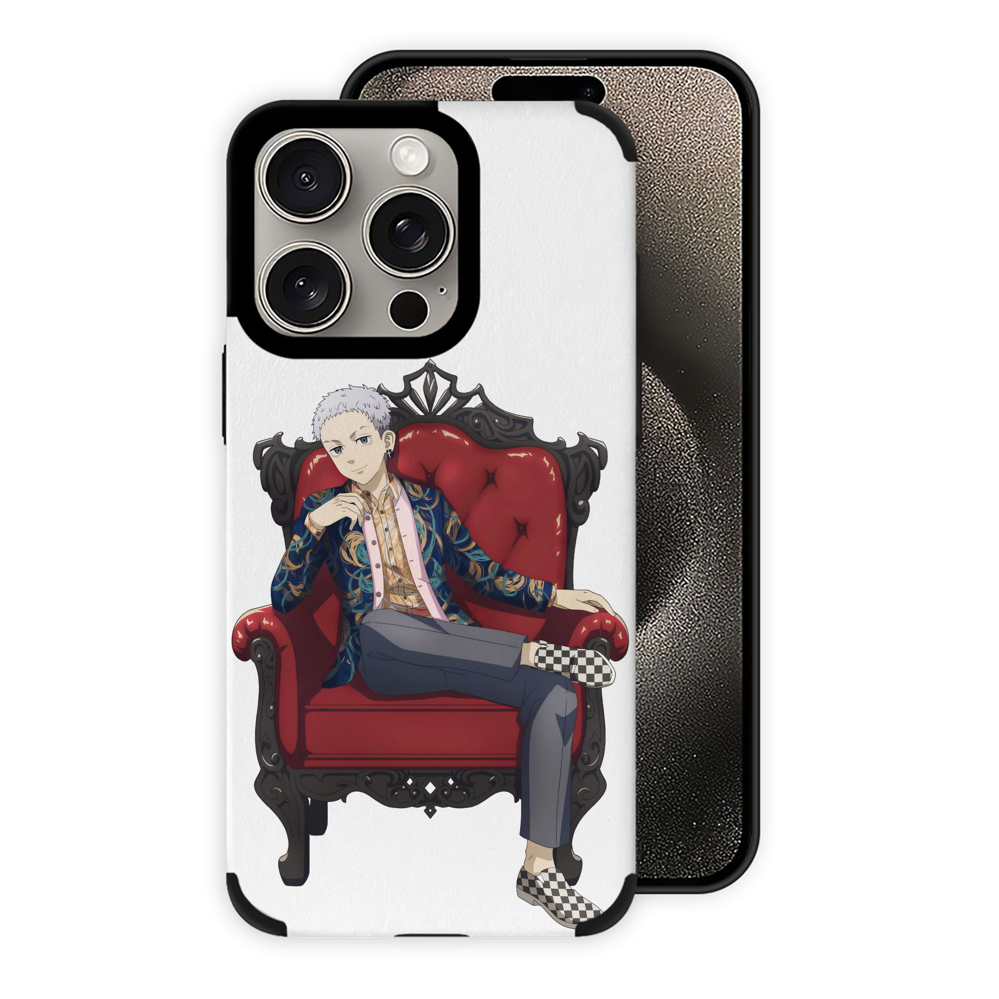 （画像用） 東京リベンジャーズ Tokyo Revengers 【iPhone15ProMax対応】 PUレザー スマホケース 耐衝撃＆黄変防止