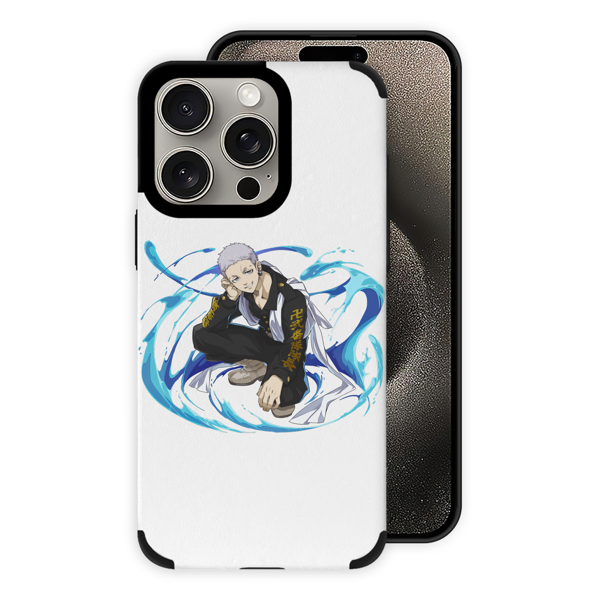 （画像用） 東京リベンジャーズ Tokyo Revengers 【iPhone15ProMax対応】 PUレザー スマホケース 耐衝撃＆黄変防止