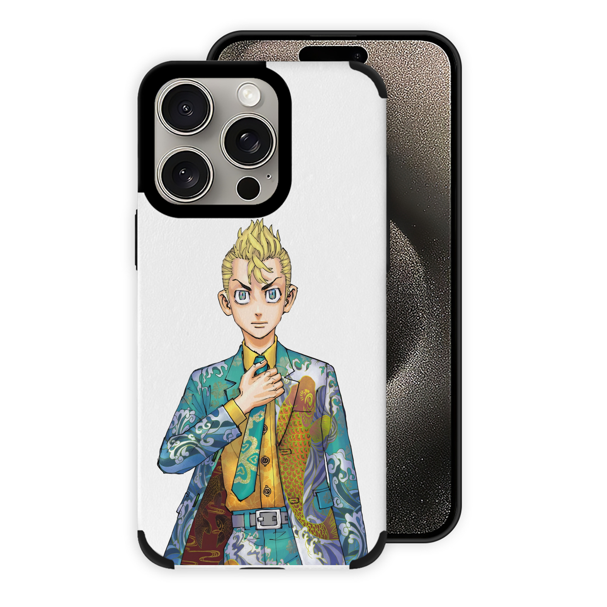 （画像用） 東京リベンジャーズ Tokyo Revengers 【iPhone15ProMax対応】 PUレザー スマホケース 耐衝撃＆黄変防止