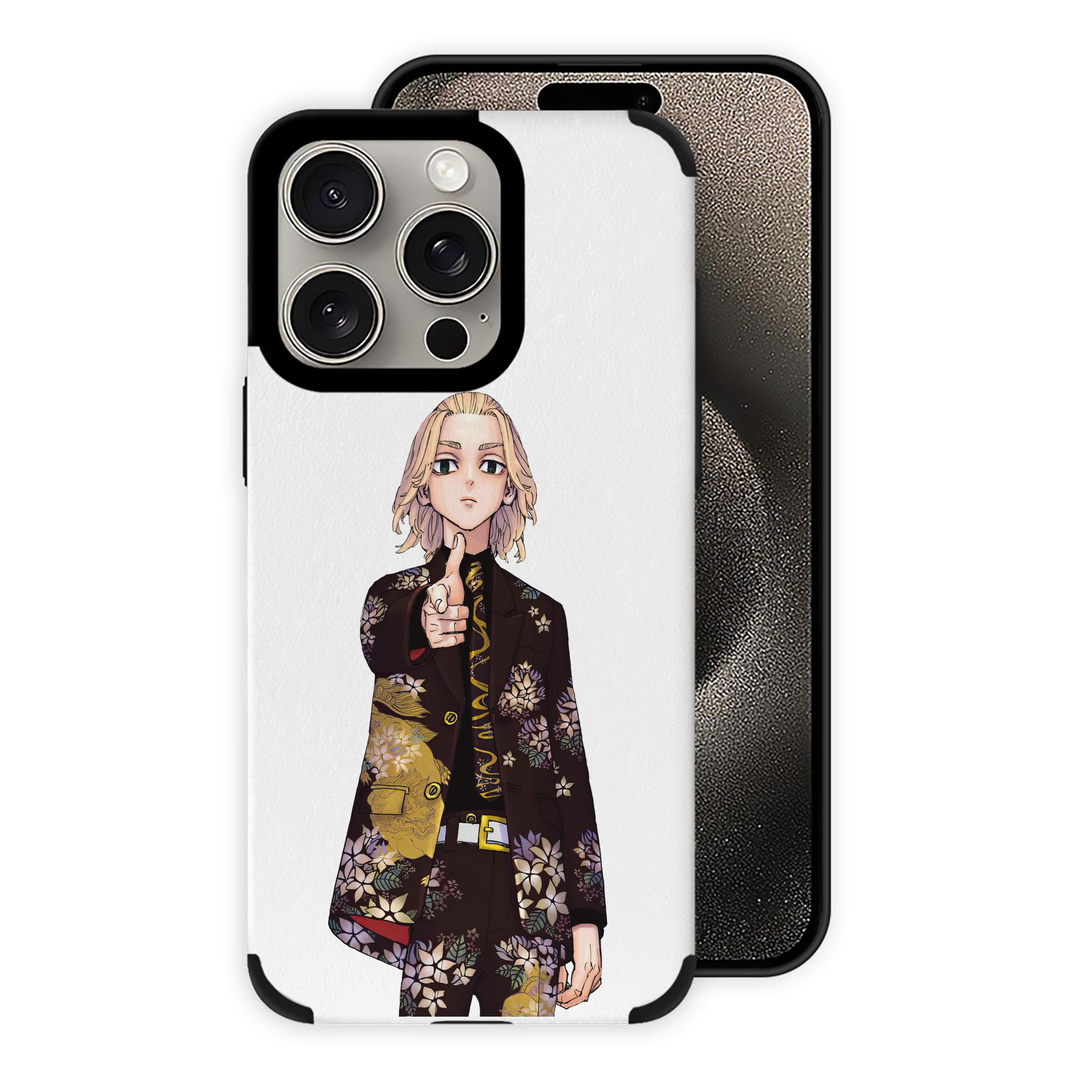 （画像用） 東京リベンジャーズ Tokyo Revengers 【iPhone15ProMax対応】 PUレザー スマホケース 耐衝撃＆黄変防止