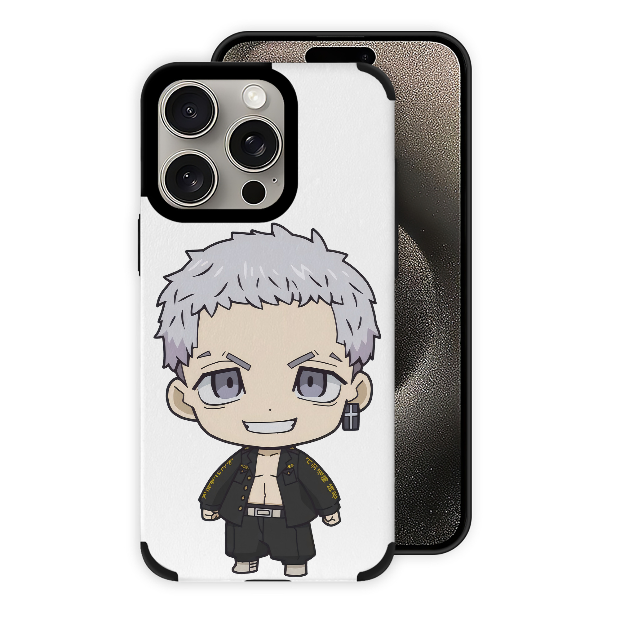 （画像用） 東京リベンジャーズ Tokyo Revengers 【iPhone15ProMax対応】 PUレザー スマホケース 耐衝撃＆黄変防止