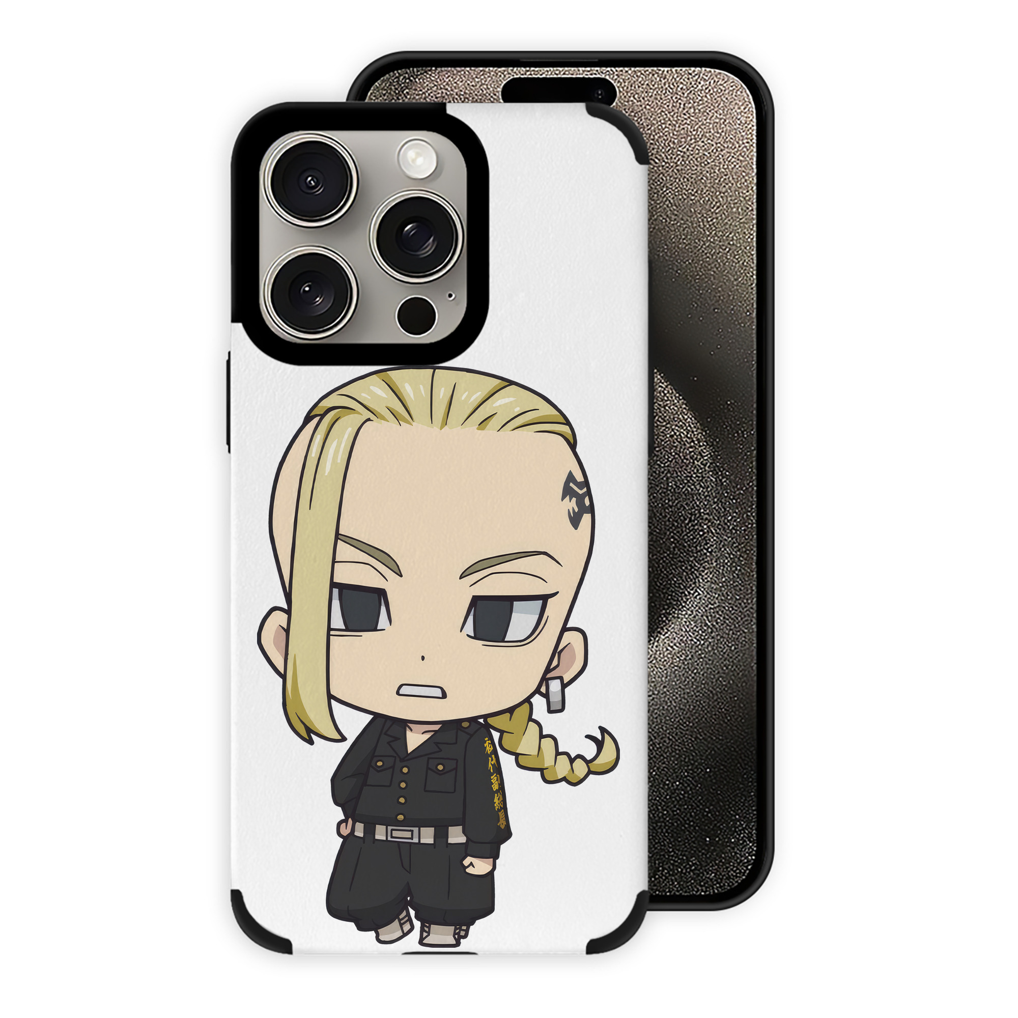 （画像用） 東京リベンジャーズ Tokyo Revengers 【iPhone15ProMax対応】 PUレザー スマホケース 耐衝撃＆黄変防止