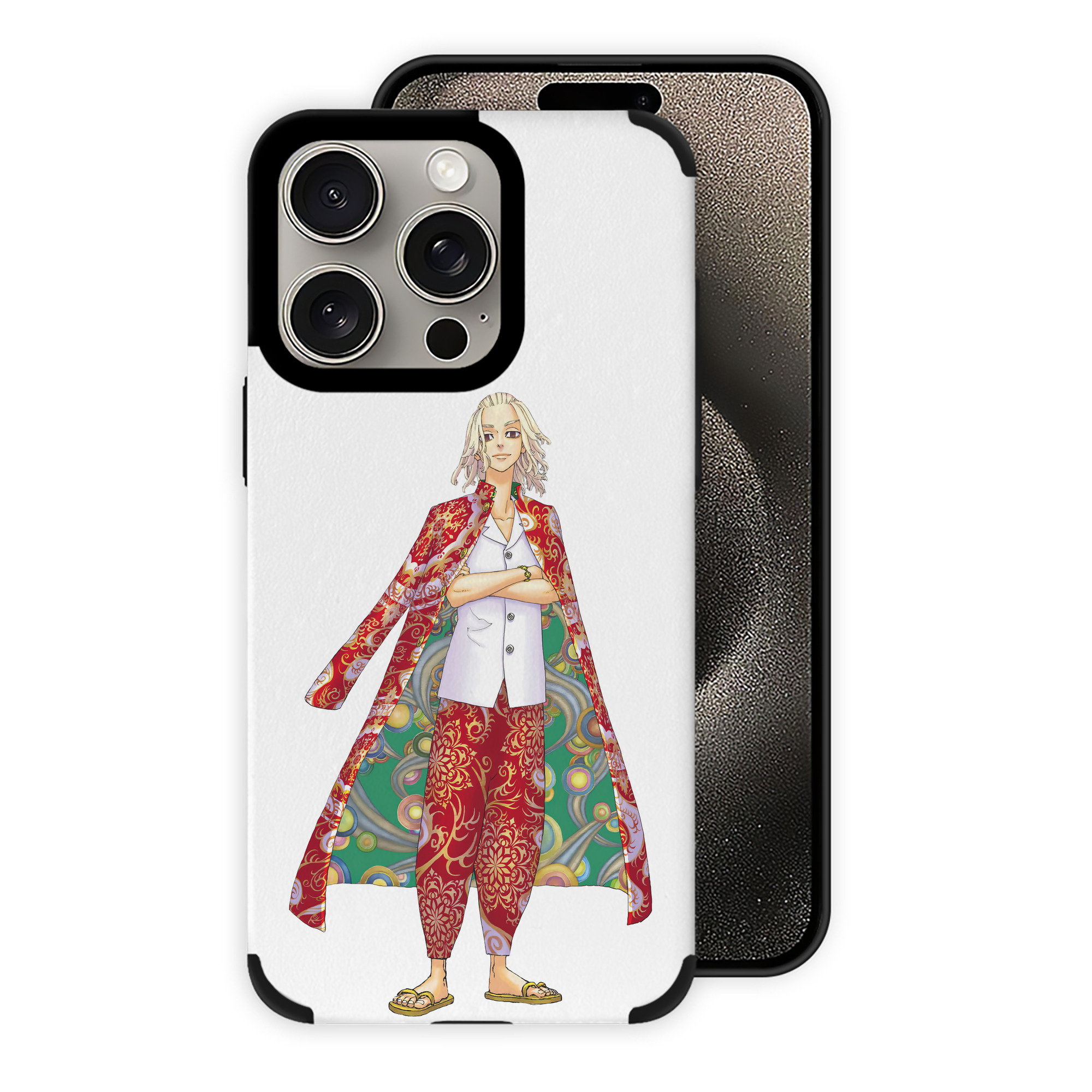 （画像用） 東京リベンジャーズ Tokyo Revengers 【iPhone15ProMax対応】 PUレザー スマホケース 耐衝撃＆黄変防止