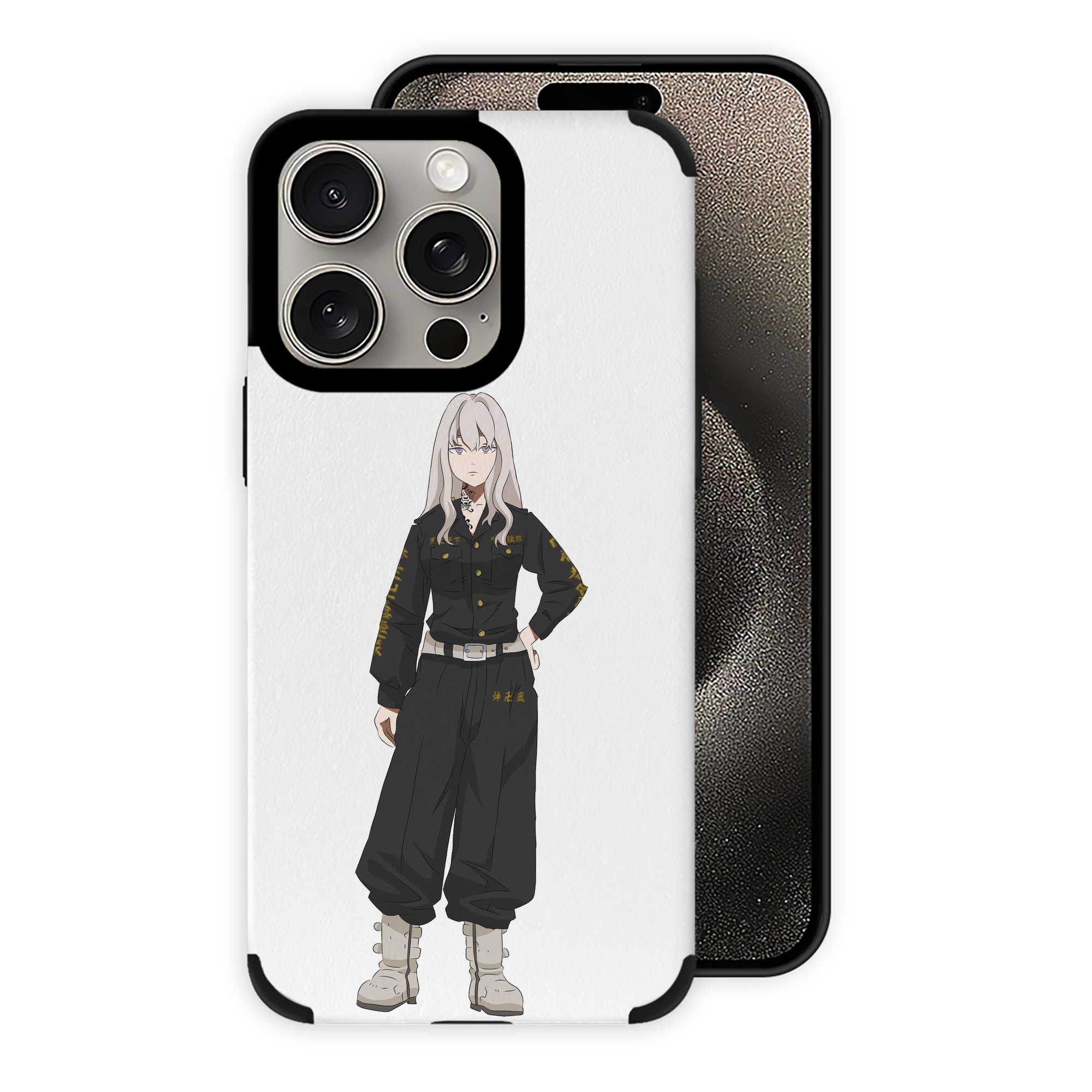 （画像用） 東京リベンジャーズ Tokyo Revengers 【iPhone15ProMax対応】 PUレザー スマホケース 耐衝撃＆黄変防止
