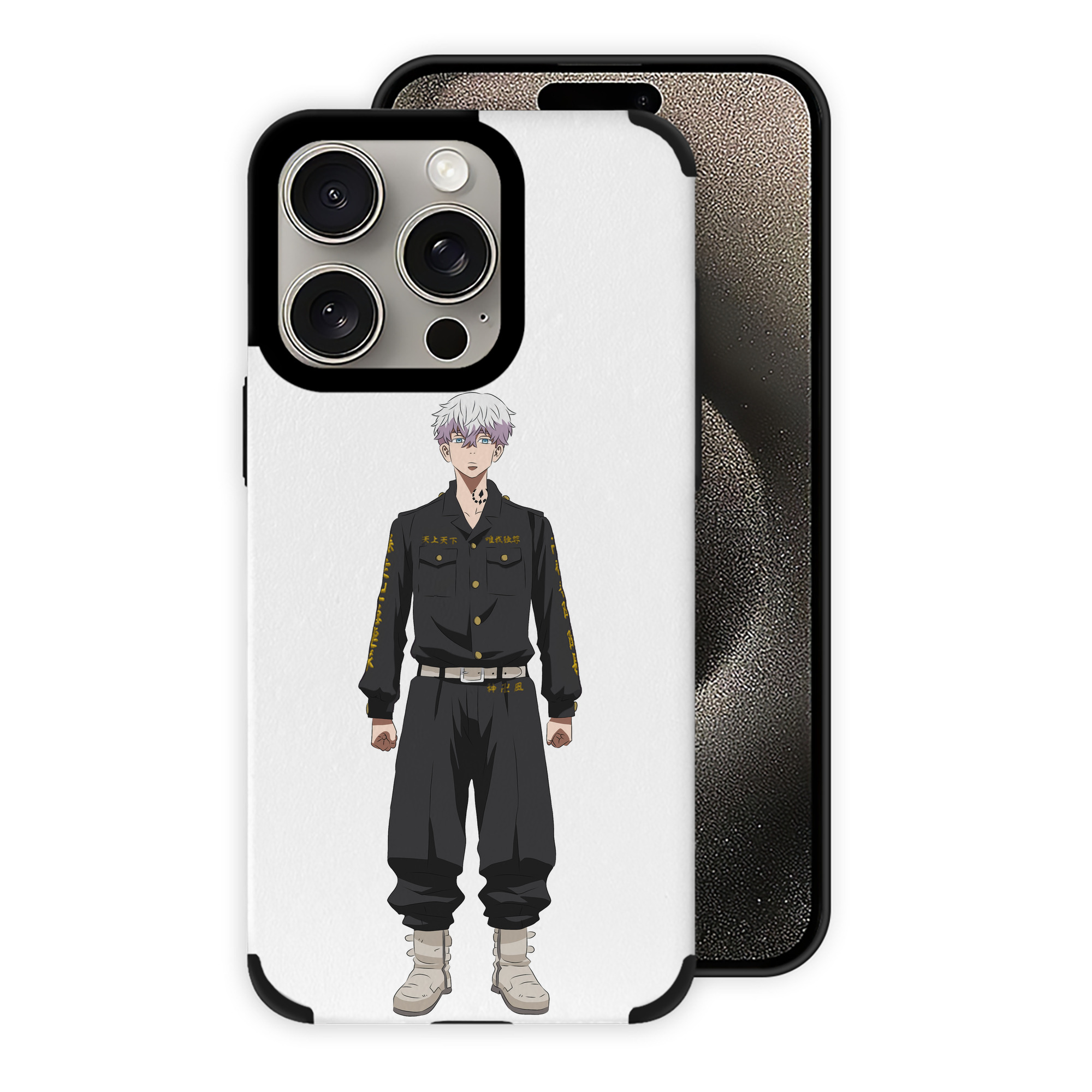 （画像用） 東京リベンジャーズ Tokyo Revengers 【iPhone15ProMax対応】 PUレザー スマホケース 耐衝撃＆黄変防止