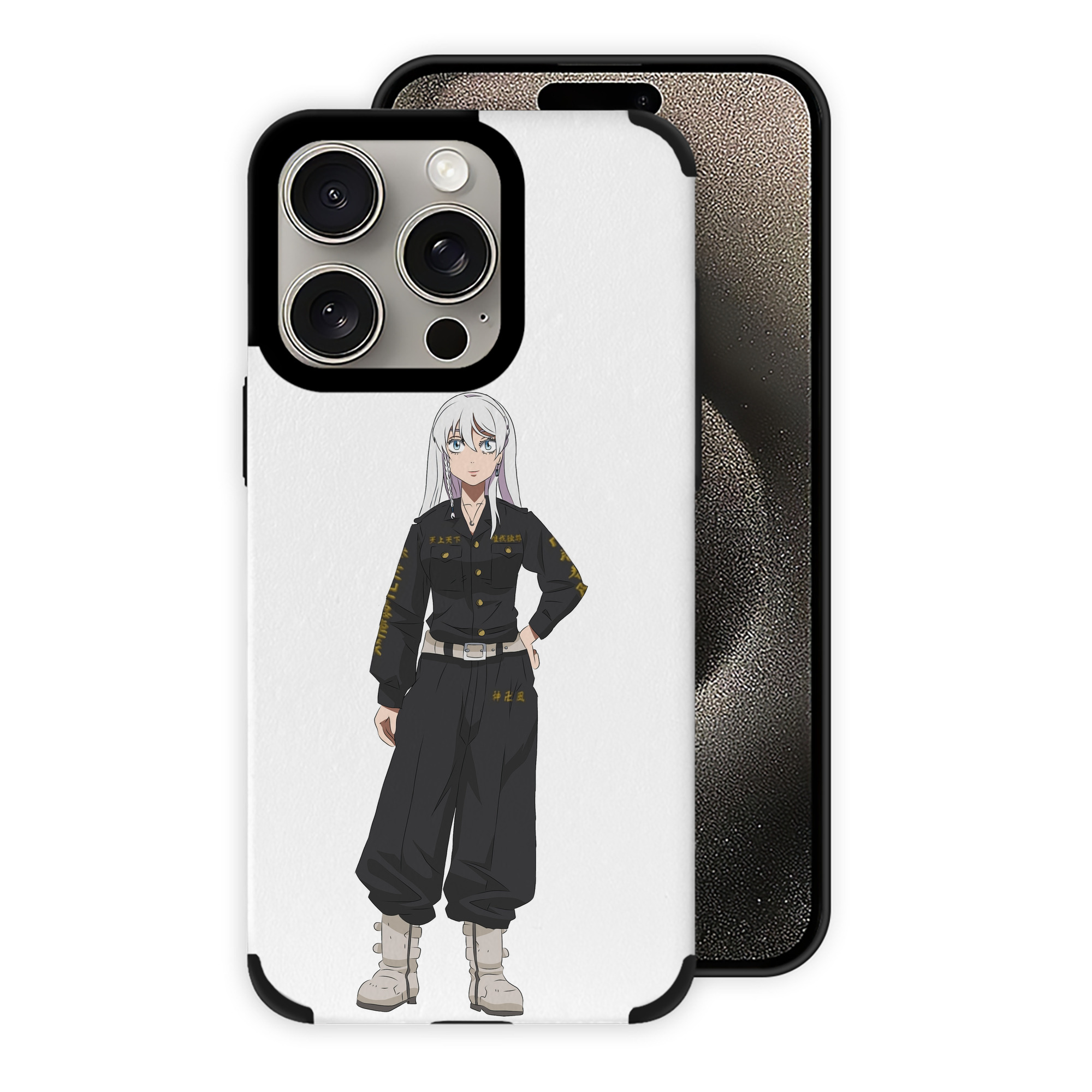 （画像用） 東京リベンジャーズ Tokyo Revengers 【iPhone15ProMax対応】 PUレザー スマホケース 耐衝撃＆黄変防止