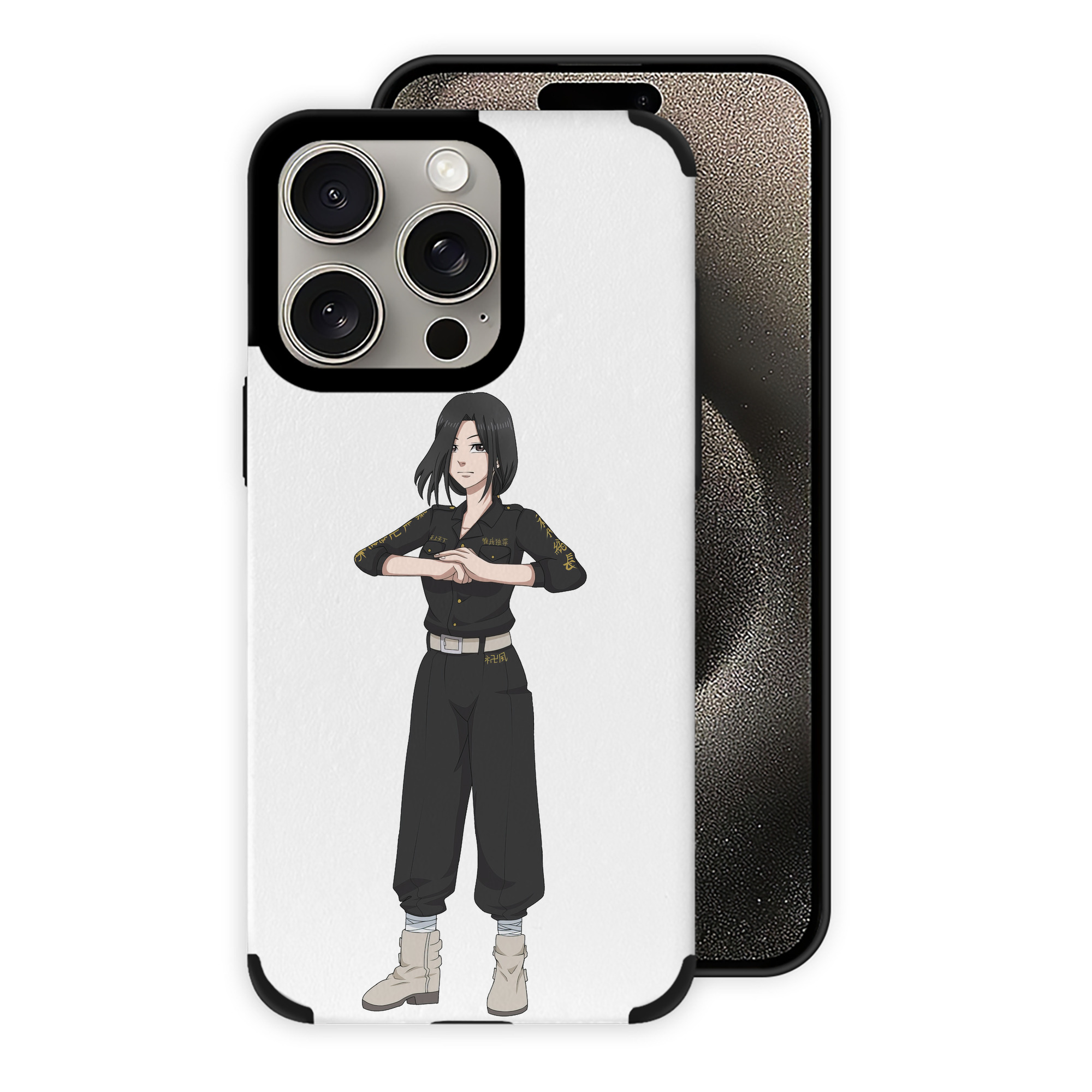 （画像用） 東京リベンジャーズ Tokyo Revengers 【iPhone15ProMax対応】 PUレザー スマホケース 耐衝撃＆黄変防止