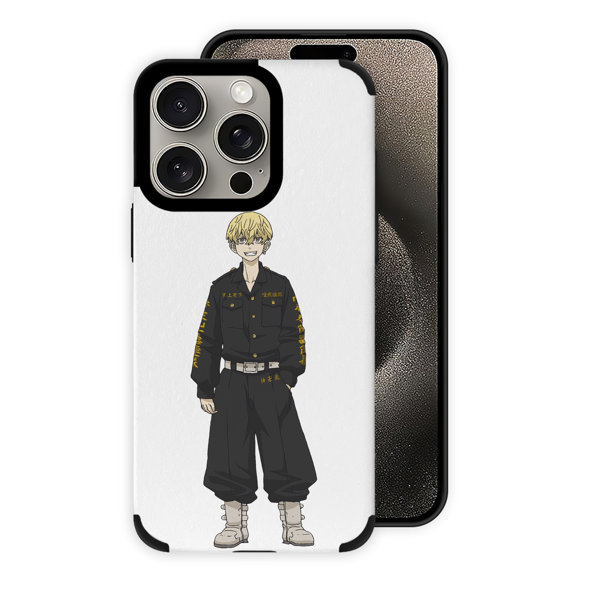 （画像用） 東京リベンジャーズ Tokyo Revengers 【iPhone15ProMax対応】 PUレザー スマホケース 耐衝撃＆黄変防止