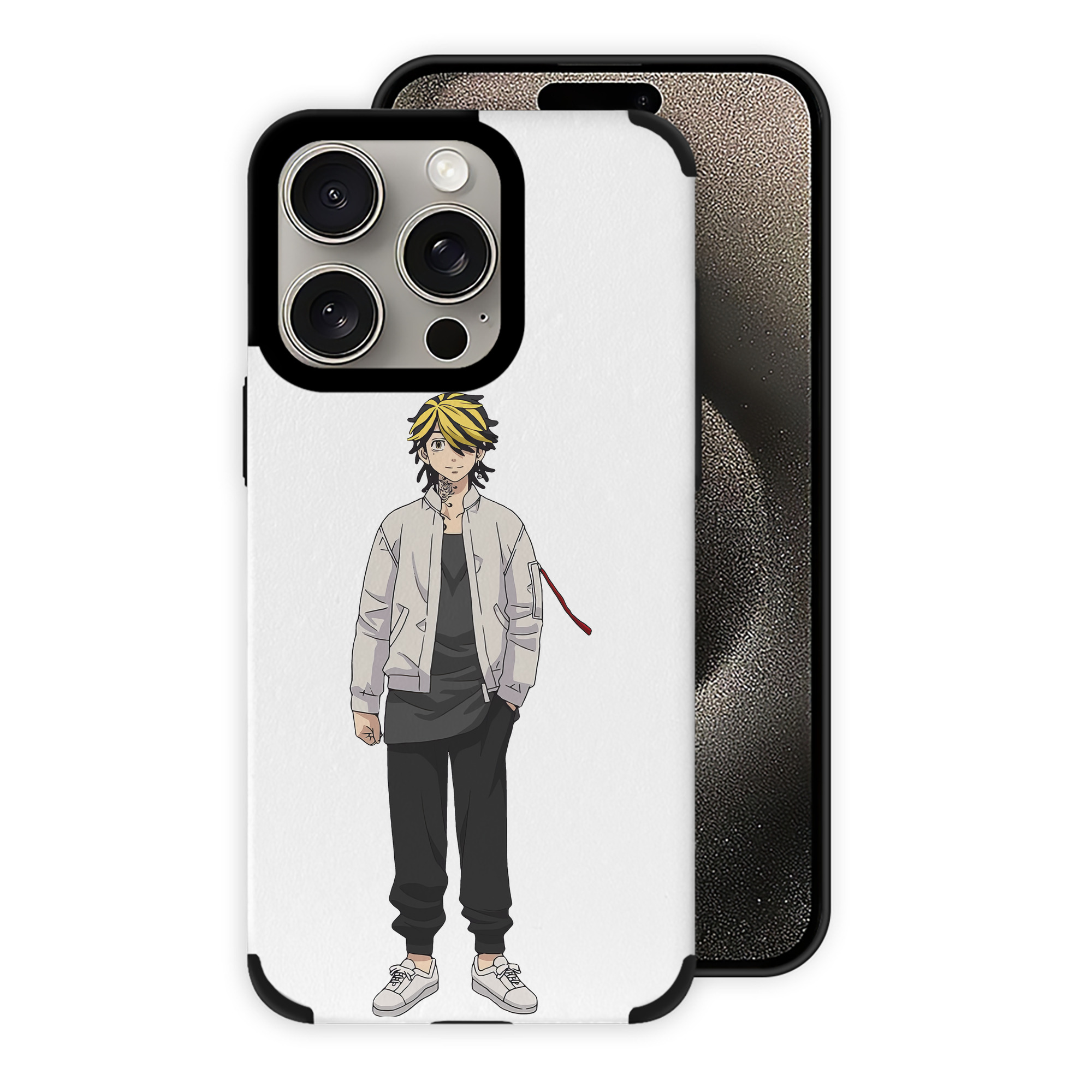 （画像用） 東京リベンジャーズ Tokyo Revengers 【iPhone15ProMax対応】 PUレザー スマホケース 耐衝撃＆黄変防止