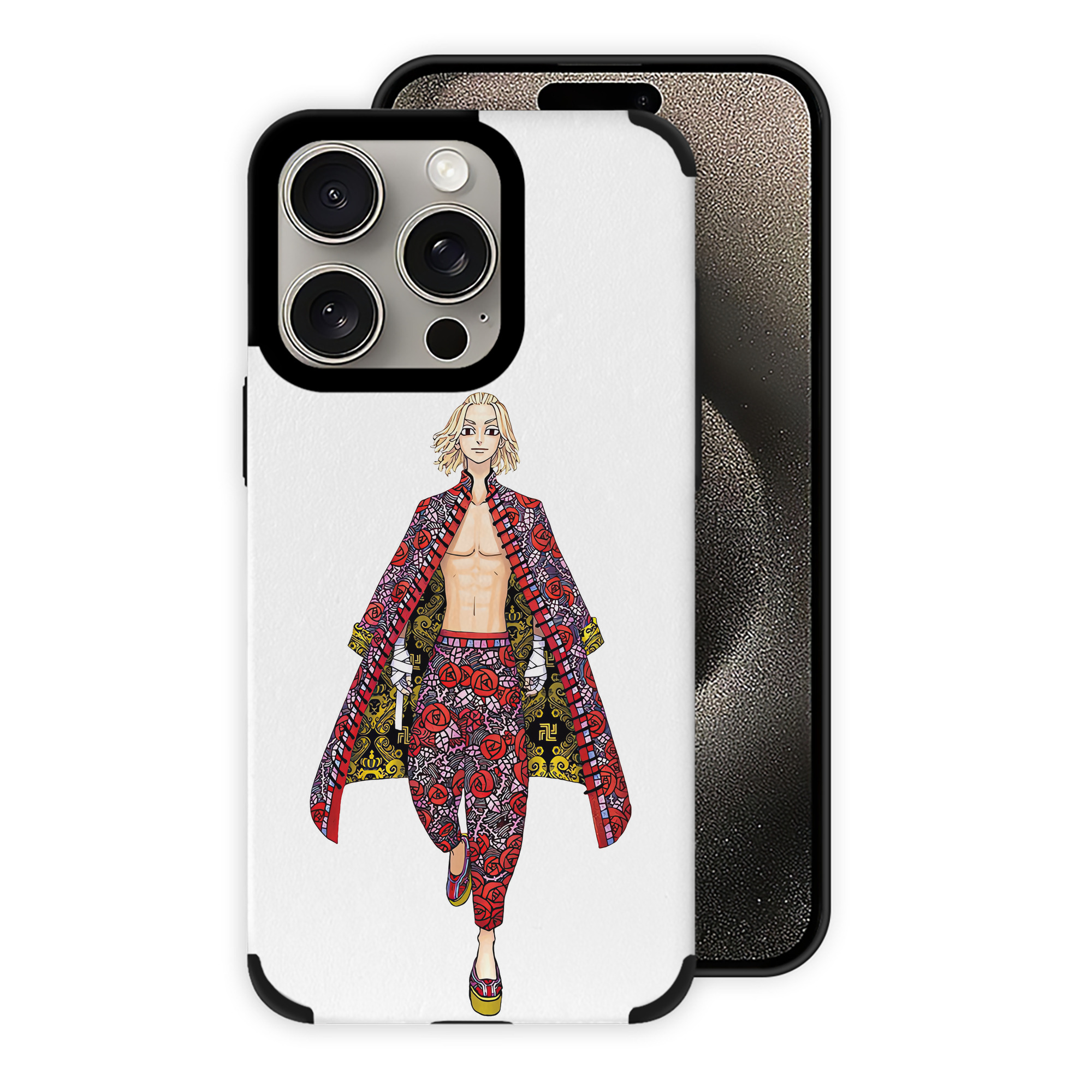 （画像用） 東京リベンジャーズ Tokyo Revengers 【iPhone15ProMax対応】 PUレザー スマホケース 耐衝撃＆黄変防止