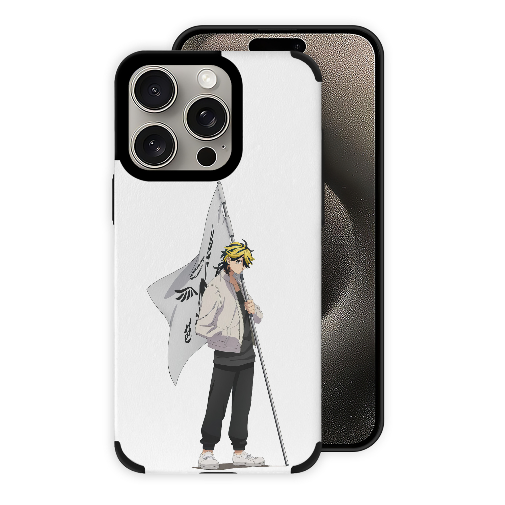 （画像用） 東京リベンジャーズ Tokyo Revengers 【iPhone15ProMax対応】 PUレザー スマホケース 耐衝撃＆黄変防止