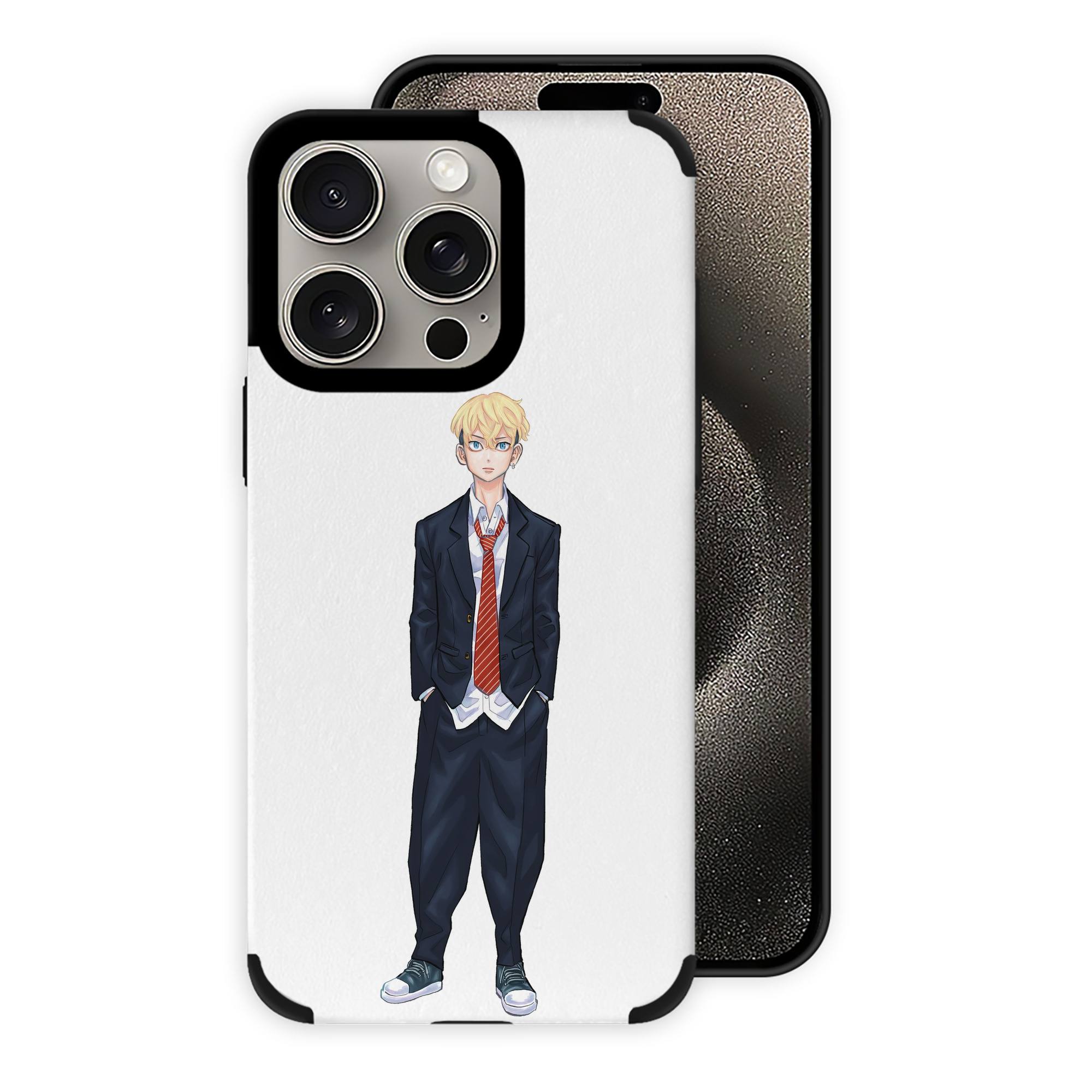 （画像用） 東京リベンジャーズ Tokyo Revengers 【iPhone15ProMax対応】 PUレザー スマホケース 耐衝撃＆黄変防止