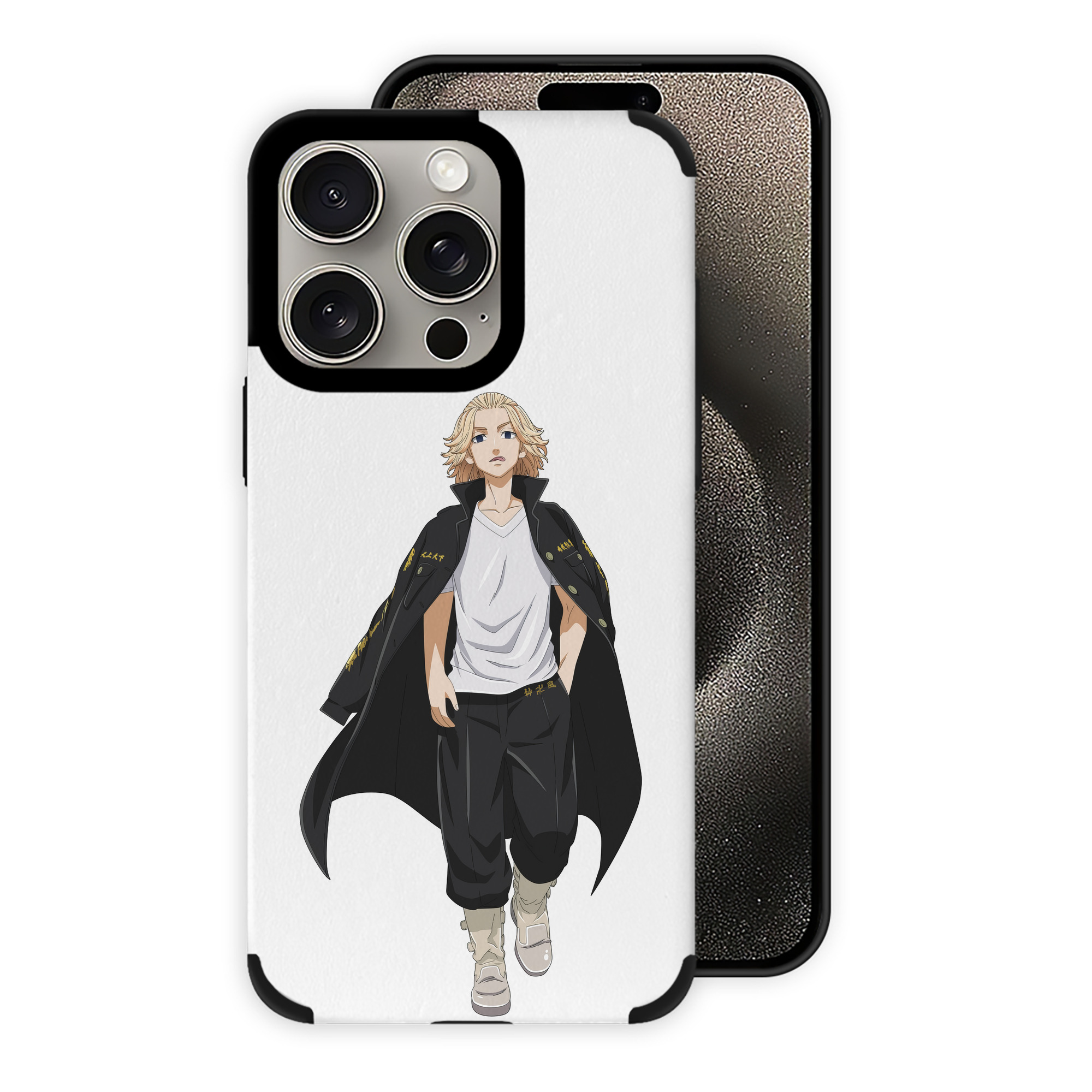 （画像用） 東京リベンジャーズ Tokyo Revengers 【iPhone15ProMax対応】 PUレザー スマホケース 耐衝撃＆黄変防止