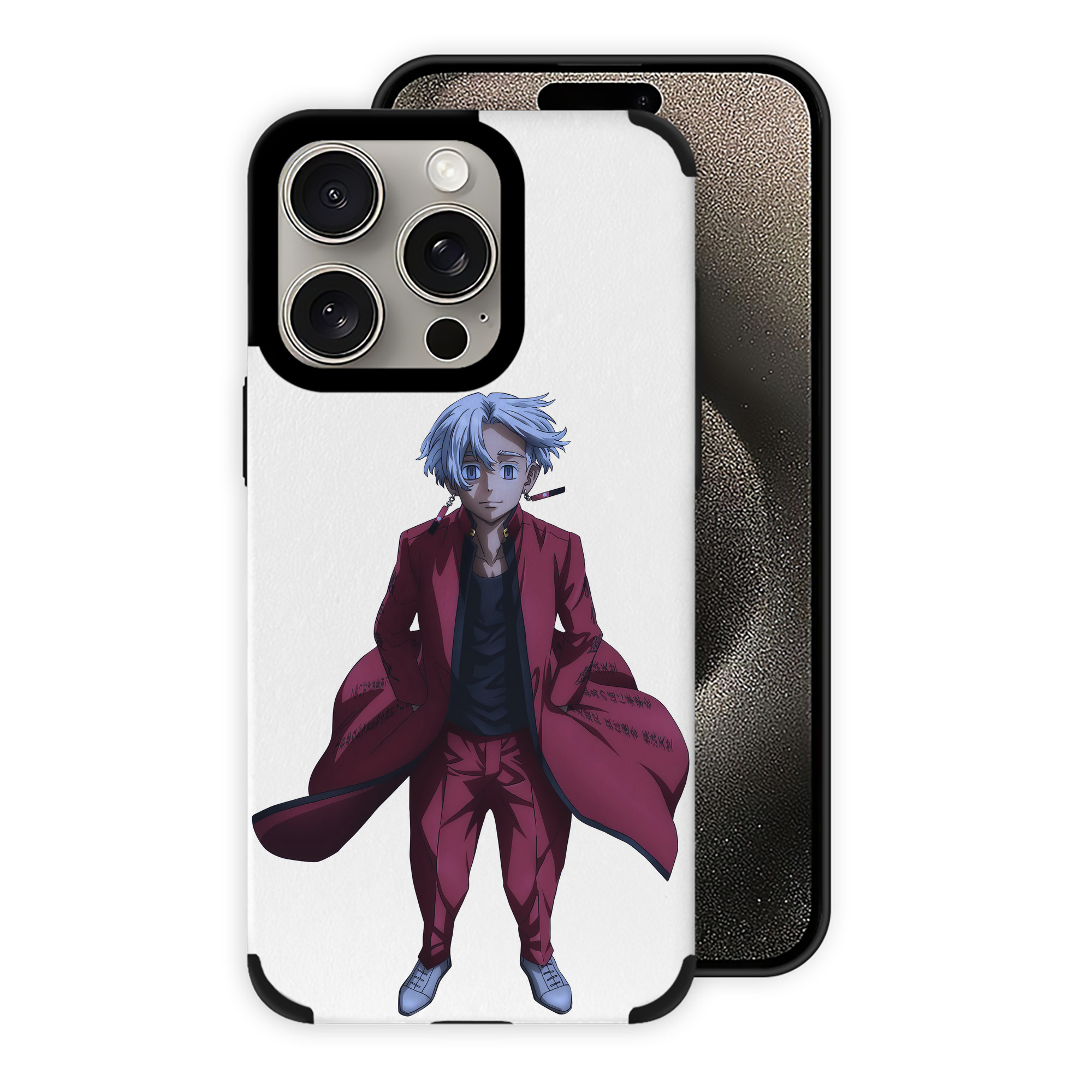 （画像用） 東京リベンジャーズ Tokyo Revengers 【iPhone15ProMax対応】 PUレザー スマホケース 耐衝撃＆黄変防止