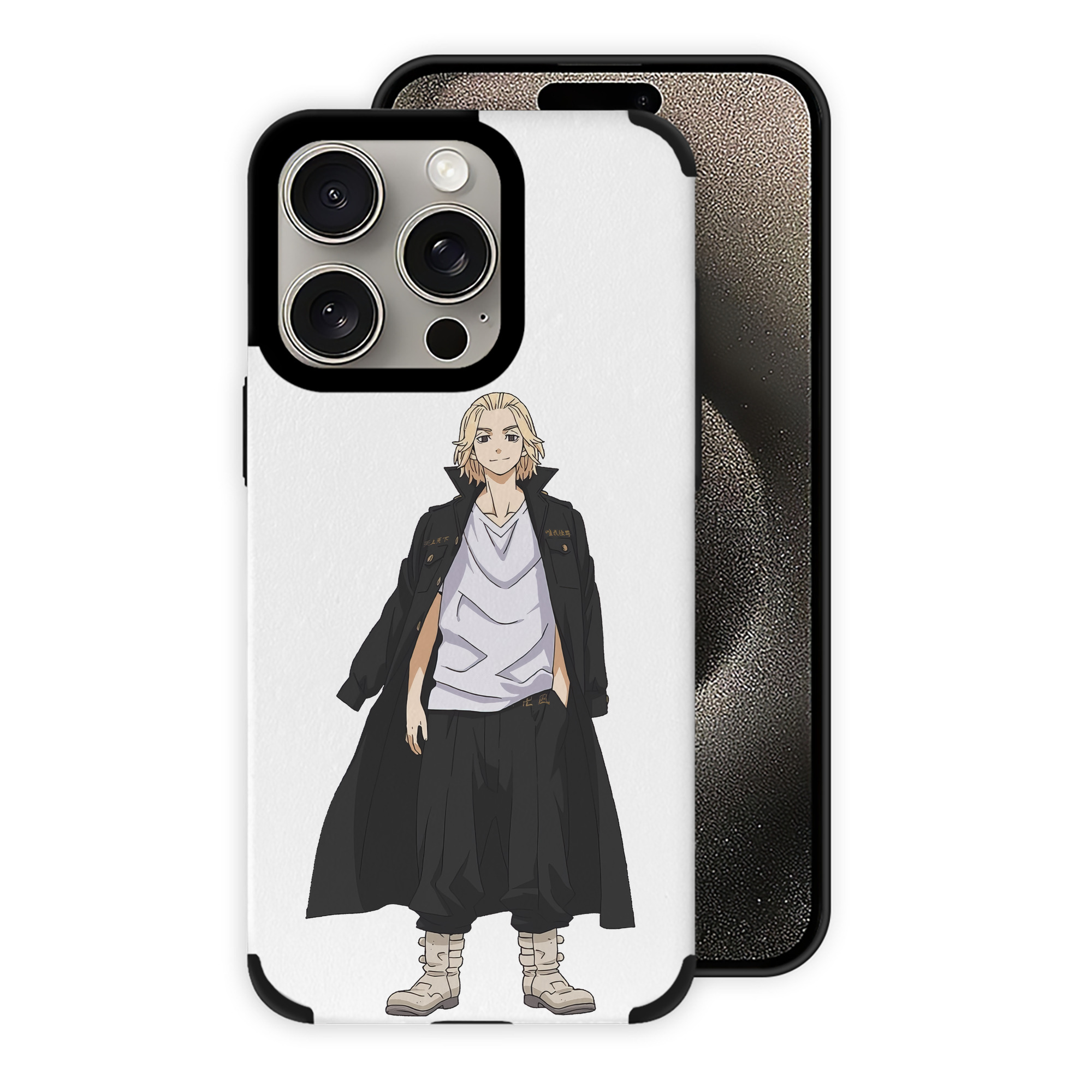 （画像用） 東京リベンジャーズ Tokyo Revengers 【iPhone15ProMax対応】 PUレザー スマホケース 耐衝撃＆黄変防止
