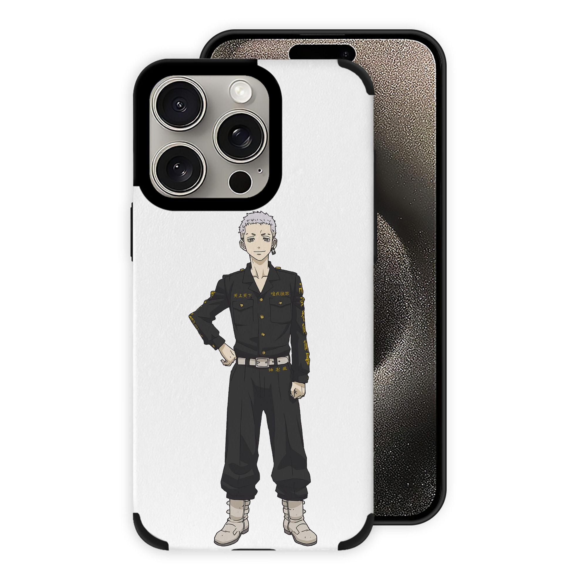 （画像用） 東京リベンジャーズ Tokyo Revengers 【iPhone15ProMax対応】 PUレザー スマホケース 耐衝撃＆黄変防止