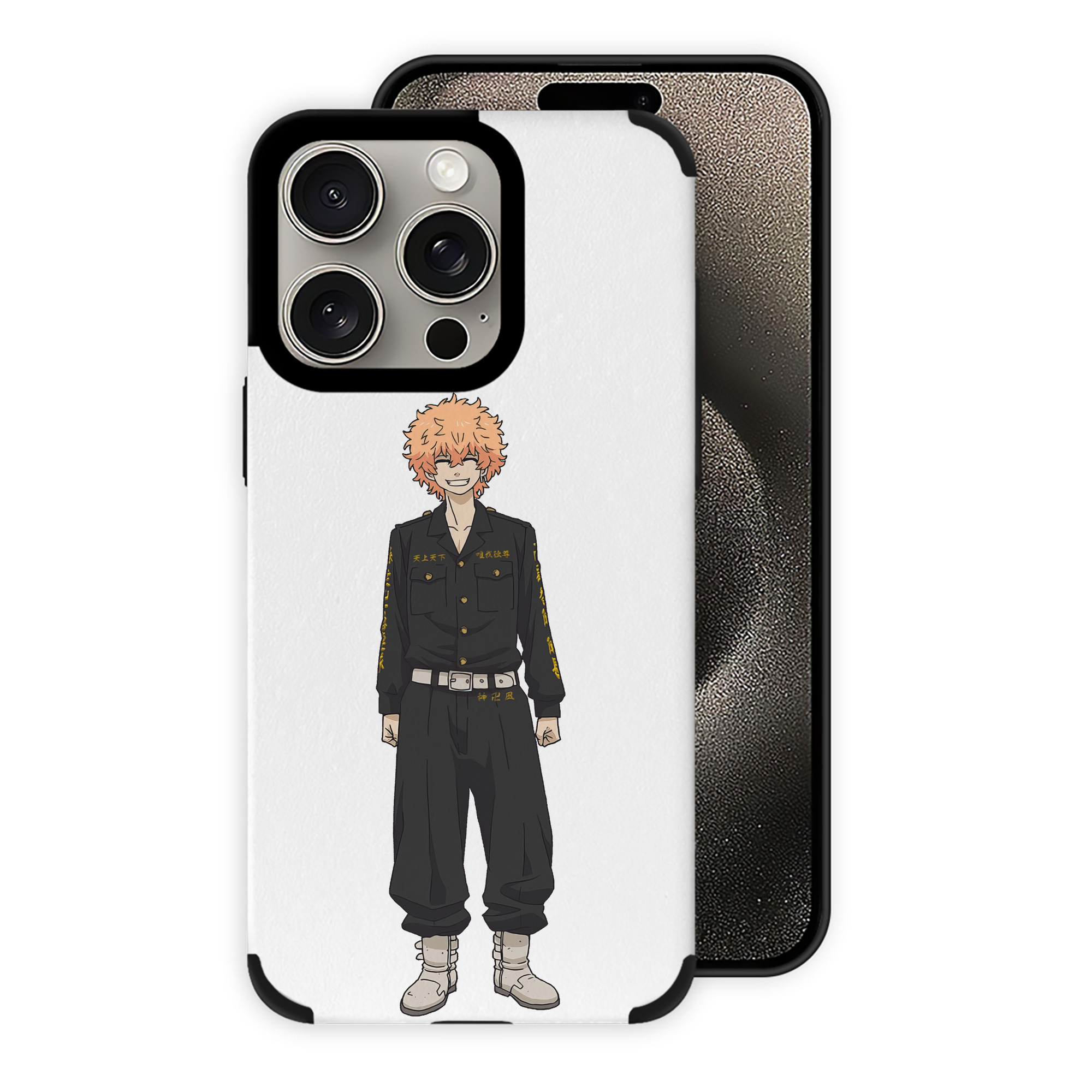 （画像用） 東京リベンジャーズ Tokyo Revengers 【iPhone15ProMax対応】 PUレザー スマホケース 耐衝撃＆黄変防止