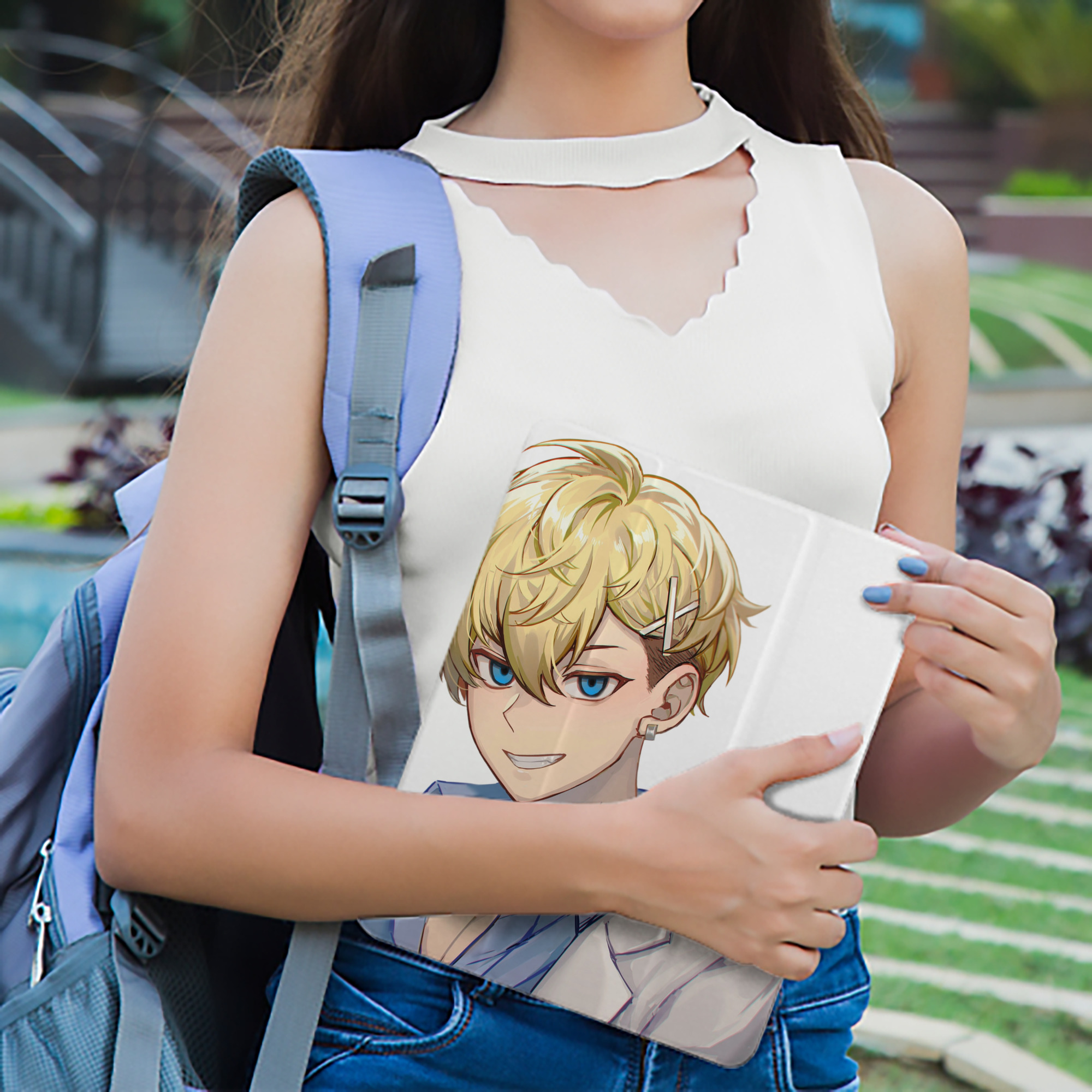 東京リベンジャーズ Tokyo Revengers IPad ケース ペン収納付き 三つ折りスタンド PUレザー×シリコン 対応機種9.5/10.5/10.9インチ