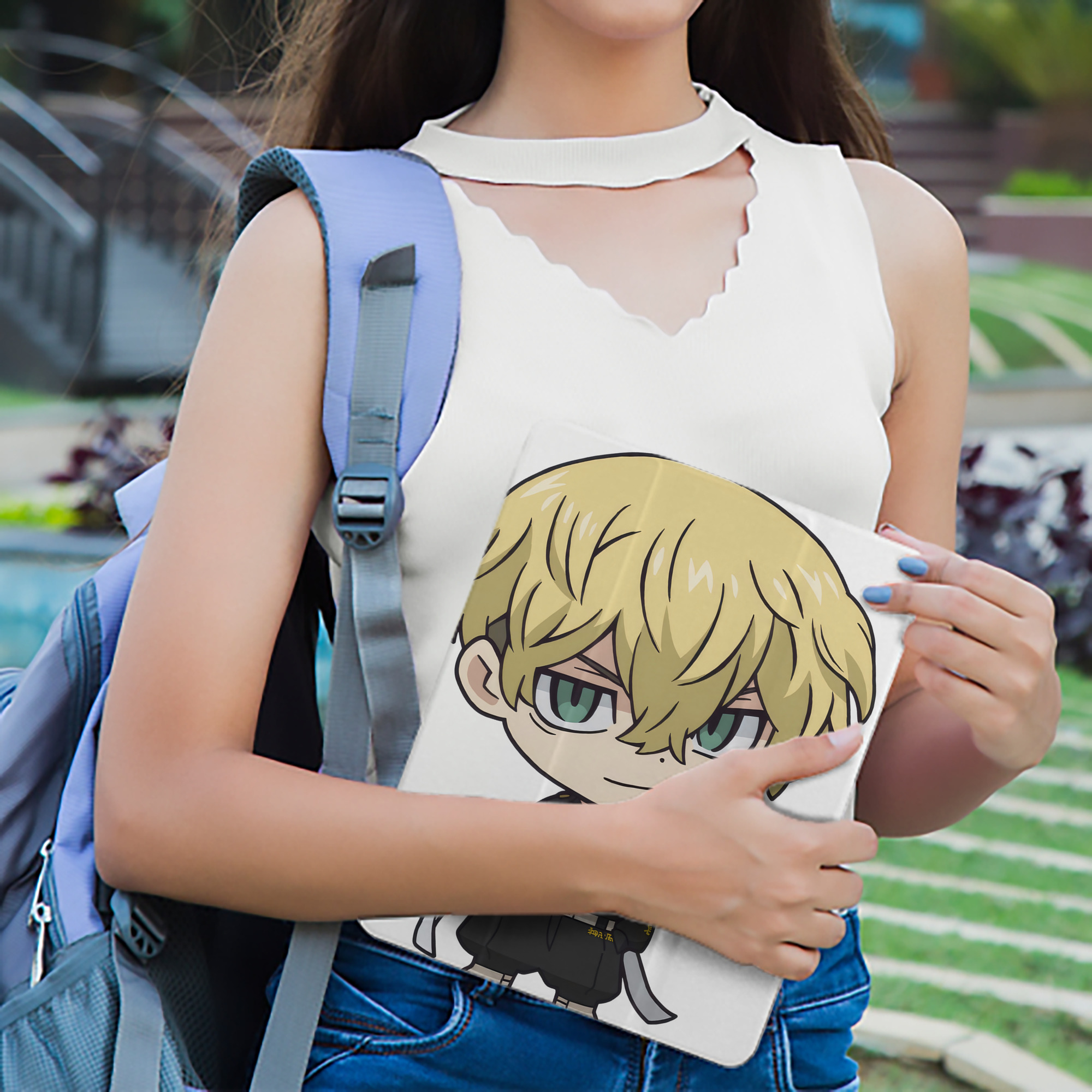 東京リベンジャーズ Tokyo Revengers IPad ケース ペン収納付き 三つ折りスタンド PUレザー×シリコン 対応機種9.5/10.5/10.9インチ