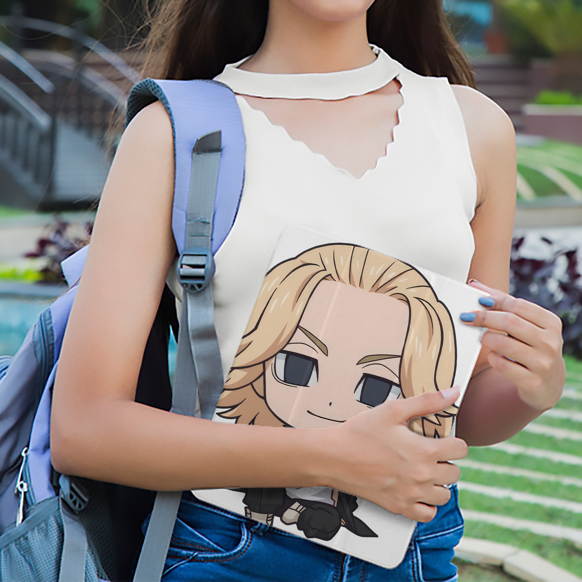 東京リベンジャーズ Tokyo Revengers IPad ケース ペン収納付き 三つ折りスタンド PUレザー×シリコン 対応機種9.5/10.5/10.9インチ