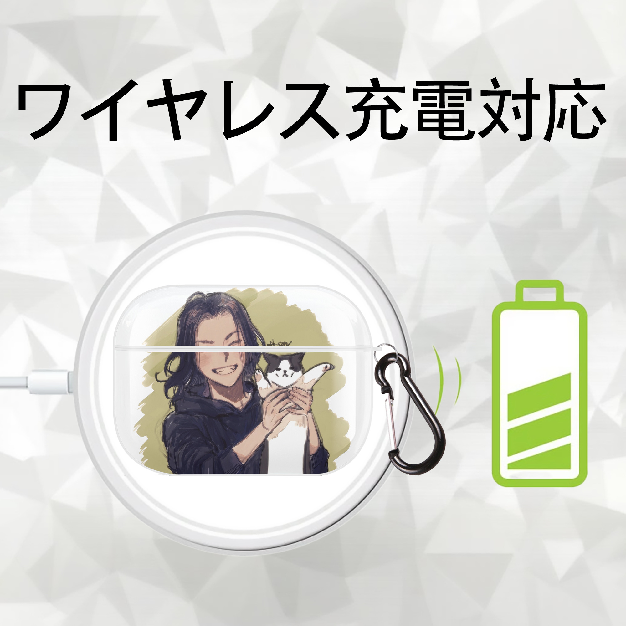 東京リベンジャーズ Tokyo Revengers 【AirPods Pro用】ハードシェル保護ケース 耐衝撃・防指紋・カラビナ付き商品仕様