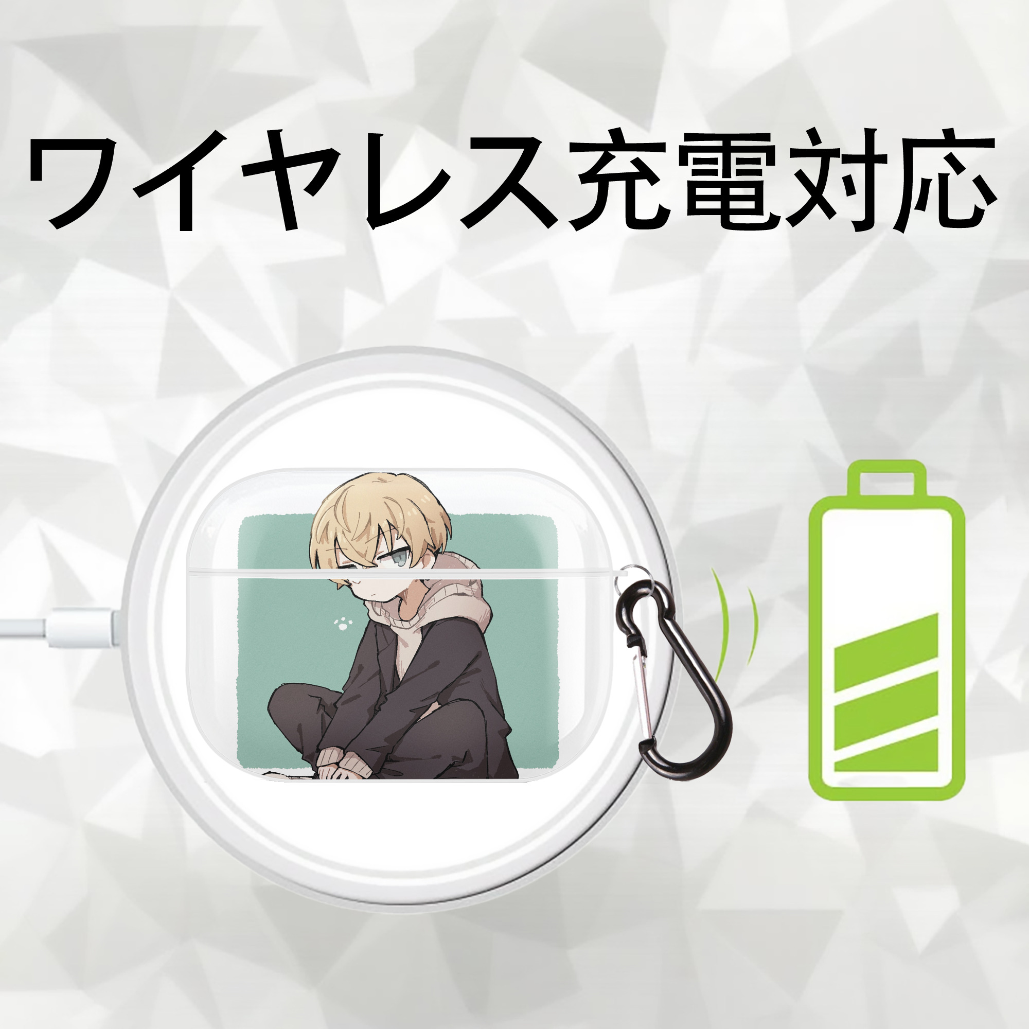 東京リベンジャーズ Tokyo Revengers 【AirPods Pro用】ハードシェル保護ケース 耐衝撃・防指紋・カラビナ付き商品仕様