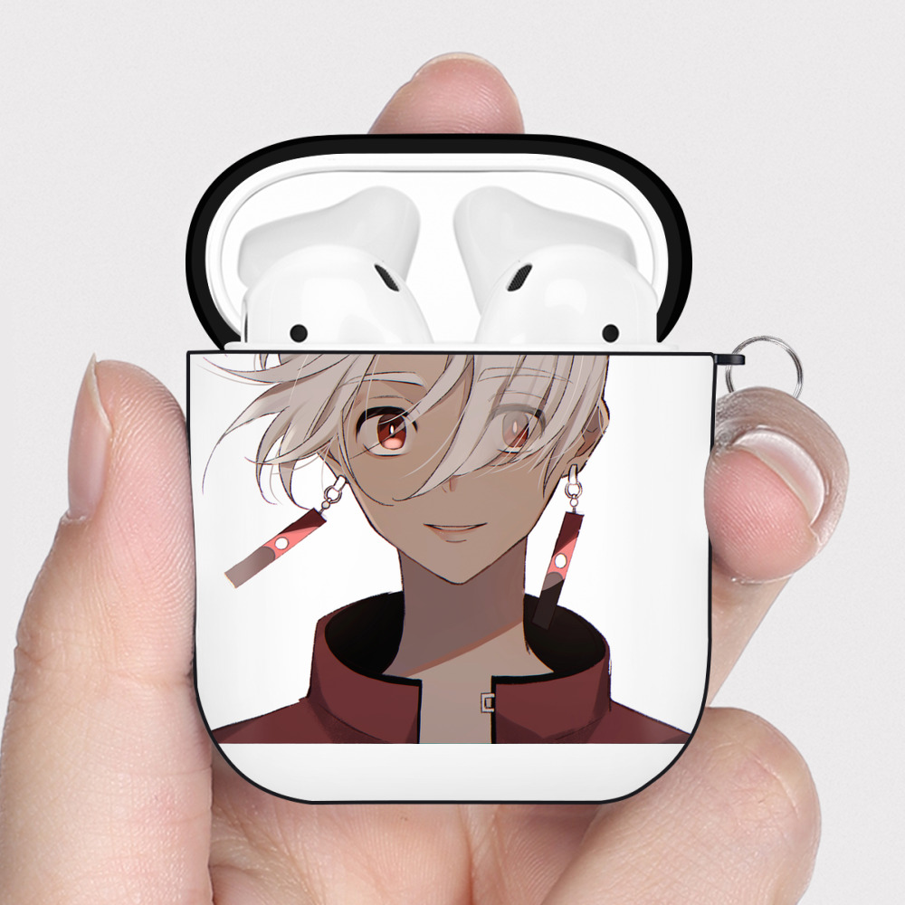 （画像用） 東京リベンジャーズ Tokyo Revengers AirPods 第2世代保護ケース ハードシェル ブラック 耐衝撃・防指紋・カラビナ付き