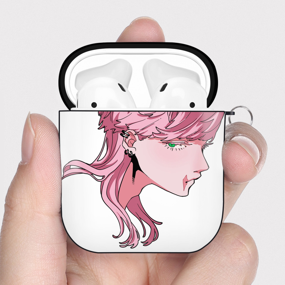 （画像用） 東京リベンジャーズ Tokyo Revengers AirPods 第2世代保護ケース ハードシェル ブラック 耐衝撃・防指紋・カラビナ付き