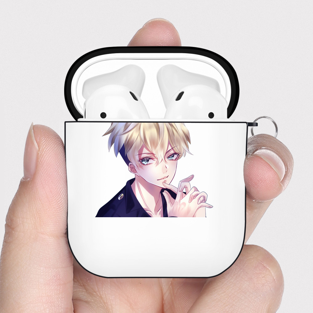 （画像用） 東京リベンジャーズ Tokyo Revengers AirPods 第2世代保護ケース ハードシェル ブラック 耐衝撃・防指紋・カラビナ付き