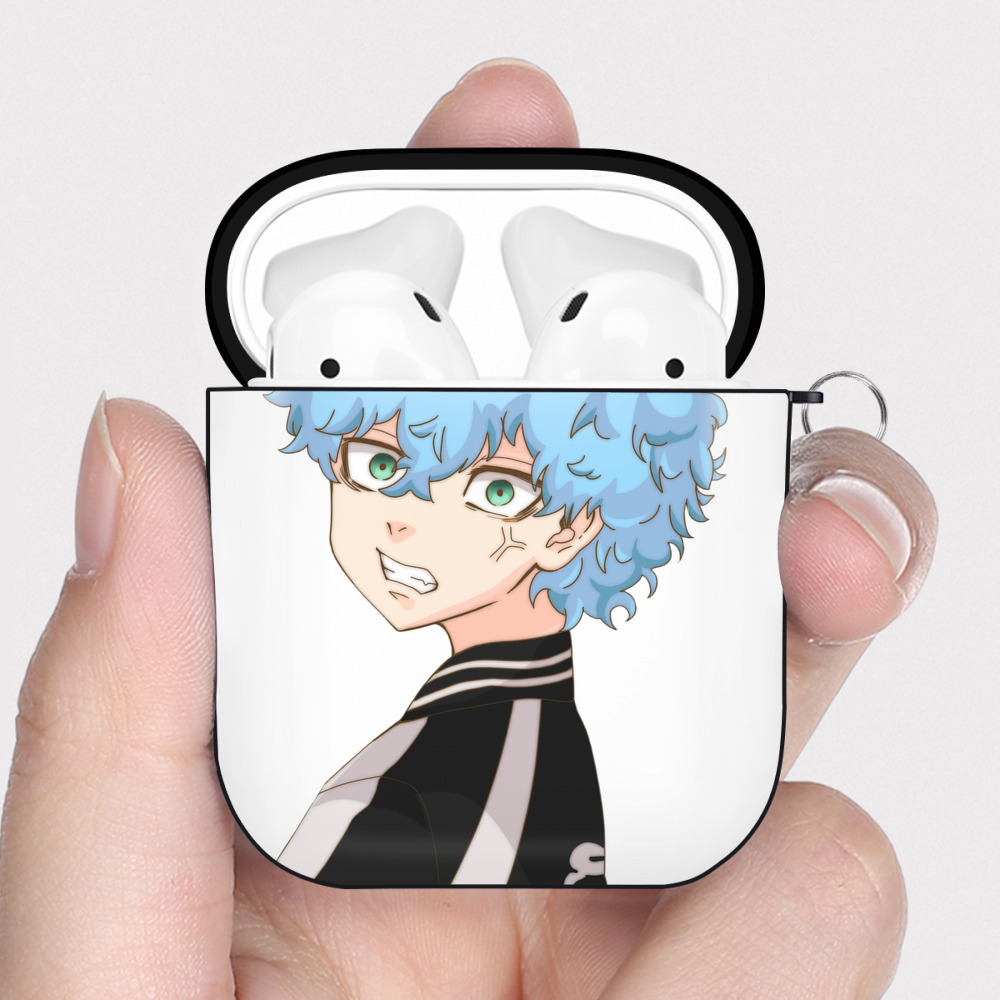 （画像用） 東京リベンジャーズ Tokyo Revengers AirPods 第2世代保護ケース ハードシェル ブラック 耐衝撃・防指紋・カラビナ付き