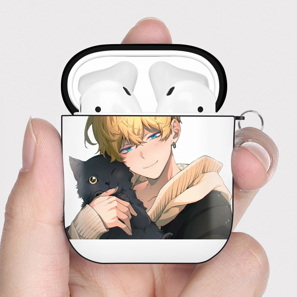 （画像用） 東京リベンジャーズ Tokyo Revengers AirPods 第2世代保護ケース ハードシェル ブラック 耐衝撃・防指紋・カラビナ付き