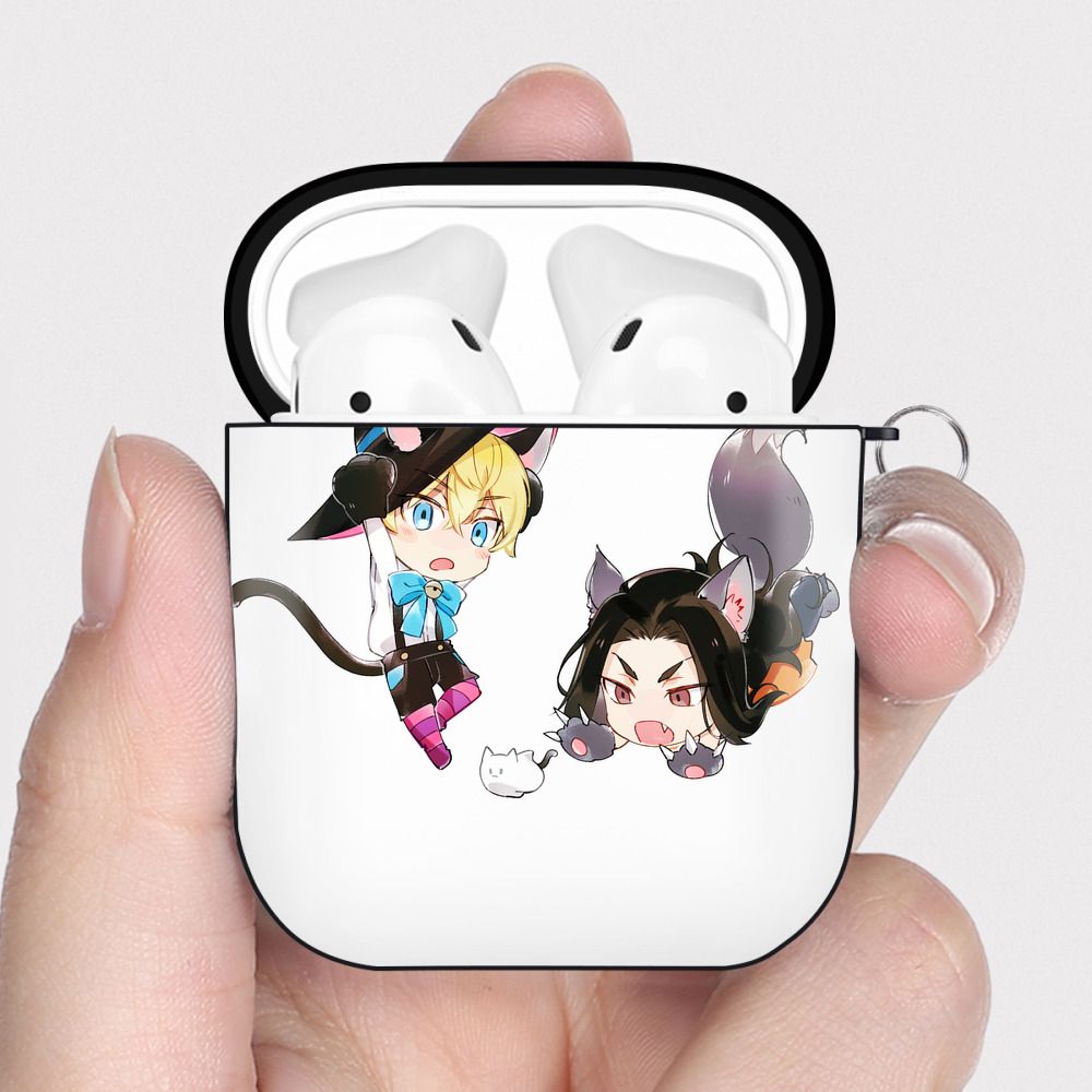 （画像用） 東京リベンジャーズ Tokyo Revengers AirPods 第2世代保護ケース ハードシェル ブラック 耐衝撃・防指紋・カラビナ付き