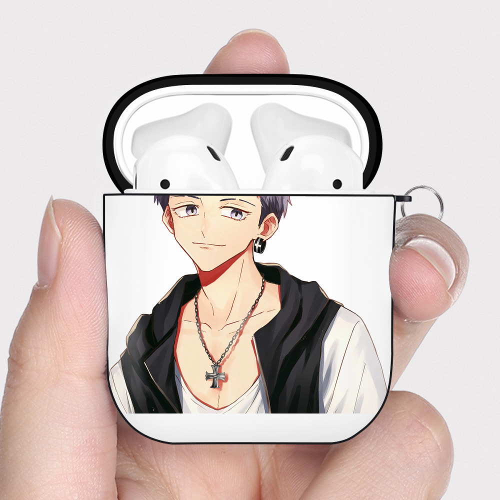 （画像用） 東京リベンジャーズ Tokyo Revengers AirPods 第2世代保護ケース ハードシェル ブラック 耐衝撃・防指紋・カラビナ付き