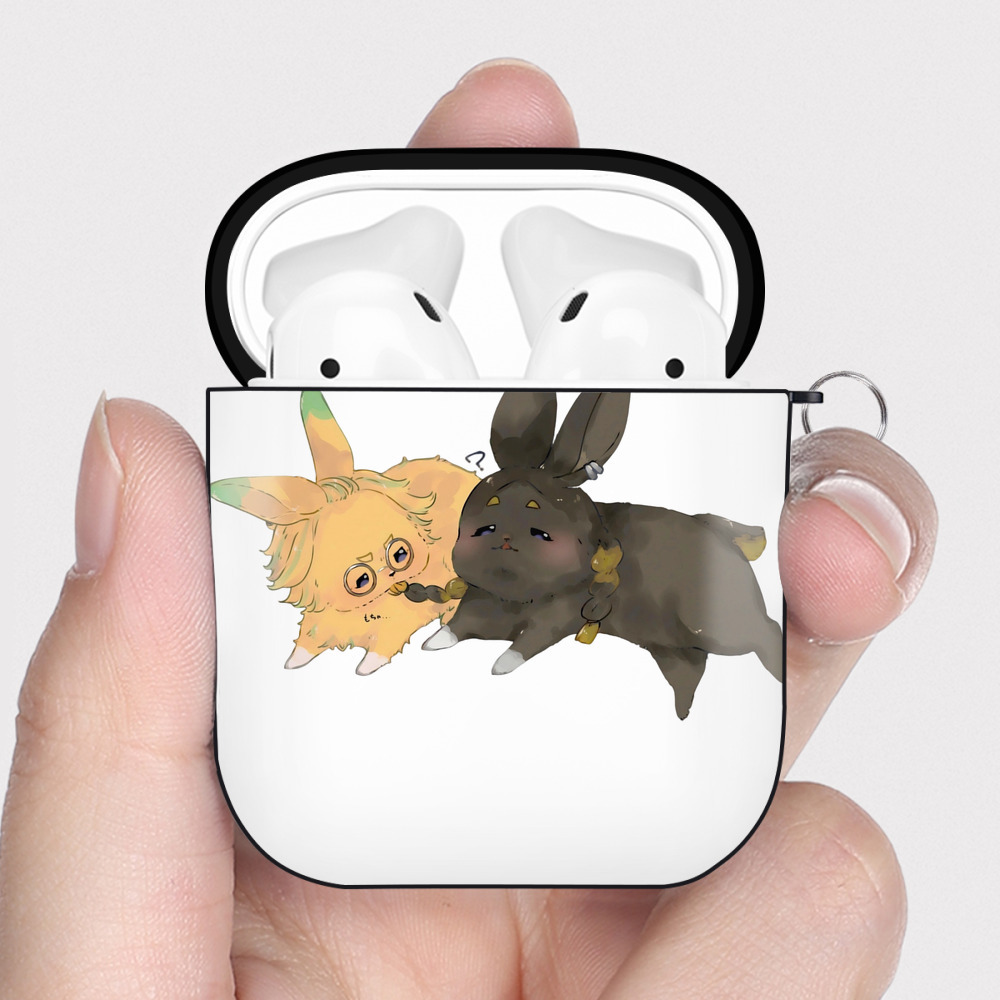 （画像用） 東京リベンジャーズ Tokyo Revengers AirPods 第2世代保護ケース ハードシェル ブラック 耐衝撃・防指紋・カラビナ付き