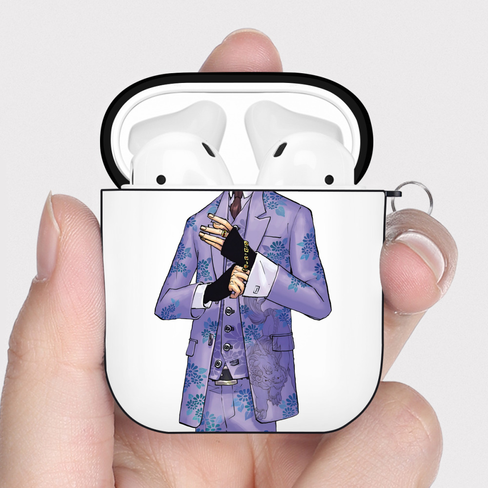 （画像用） 東京リベンジャーズ Tokyo Revengers AirPods 第2世代保護ケース ハードシェル ブラック 耐衝撃・防指紋・カラビナ付き