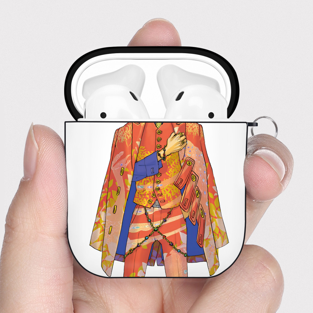 （画像用） 東京リベンジャーズ Tokyo Revengers AirPods 第2世代保護ケース ハードシェル ブラック 耐衝撃・防指紋・カラビナ付き