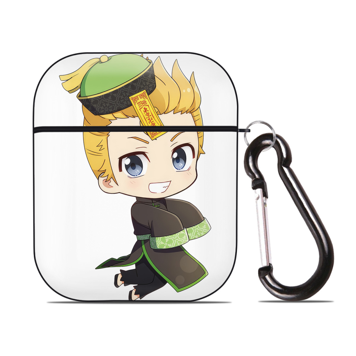 （画像用） 東京リベンジャーズ Tokyo Revengers AirPods 第2世代保護ケース ハードシェル ブラック 耐衝撃・防指紋・カラビナ付き
