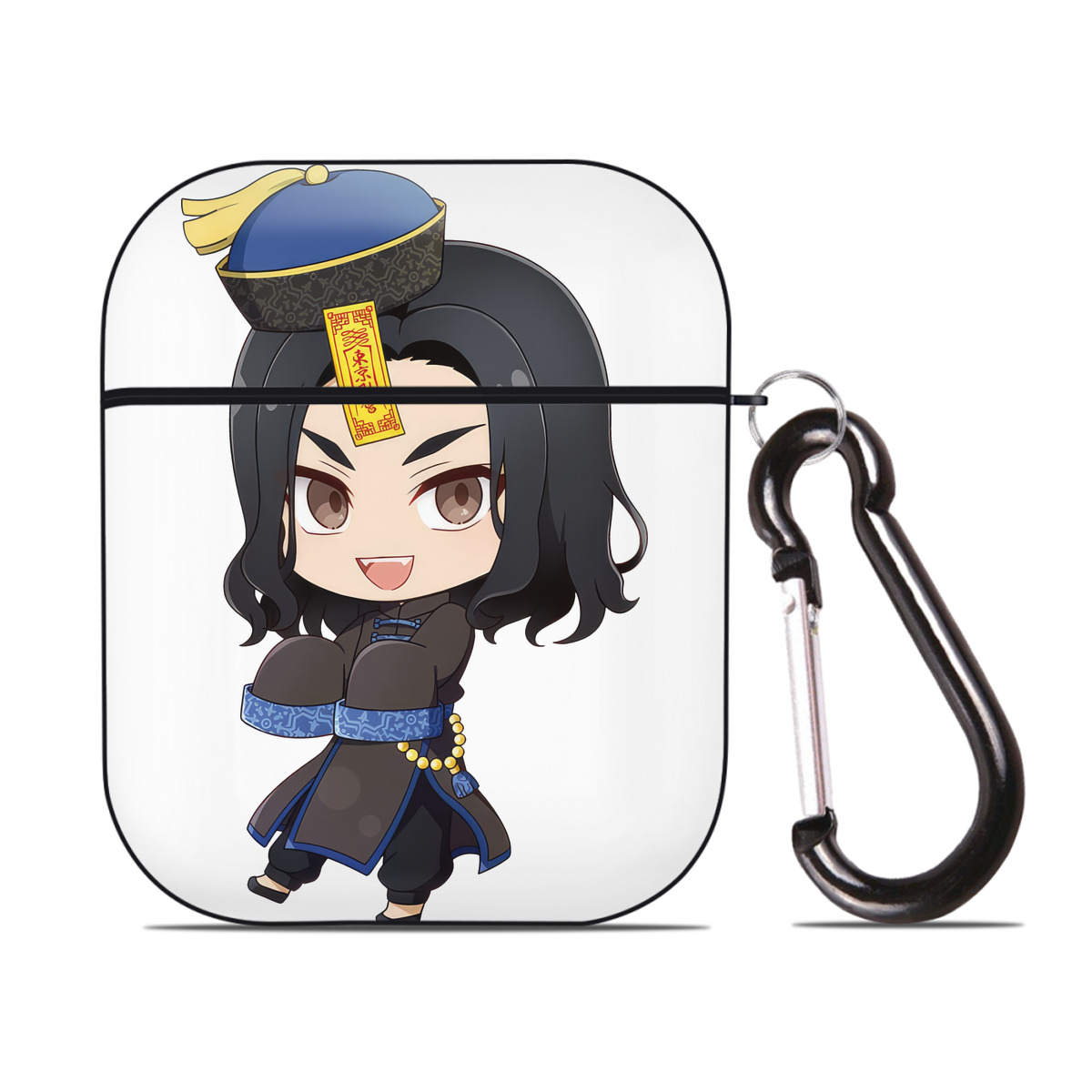（画像用） 東京リベンジャーズ Tokyo Revengers AirPods 第2世代保護ケース ハードシェル ブラック 耐衝撃・防指紋・カラビナ付き