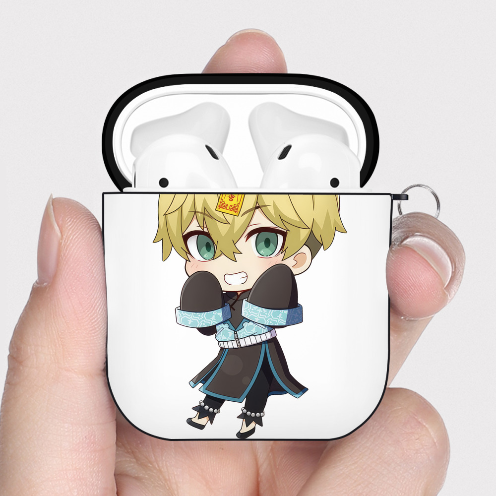 （画像用） 東京リベンジャーズ Tokyo Revengers AirPods 第2世代保護ケース ハードシェル ブラック 耐衝撃・防指紋・カラビナ付き